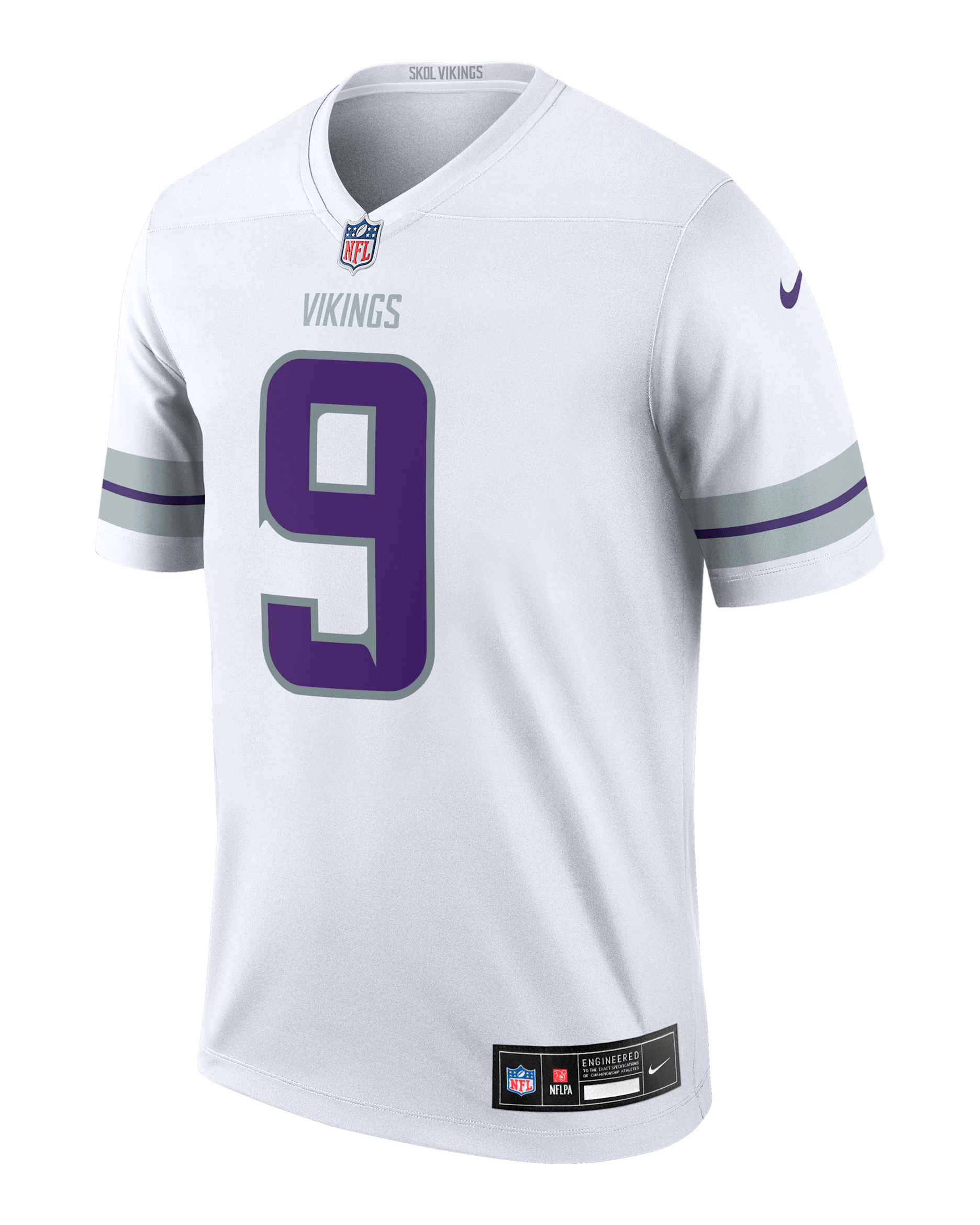 J.J. Jersey Nike Dri-FIT de la NFL Legend para hombre J.J. McCarthy Minnesota Vikings - Blanco
