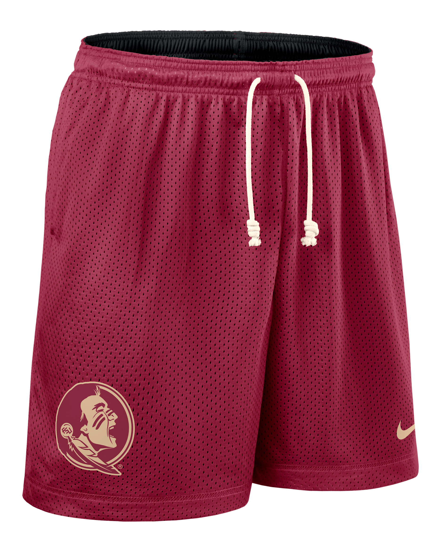 Shorts universitarios Nike Dri-FIT para hombre Florida State Sideline Reversible - Granate