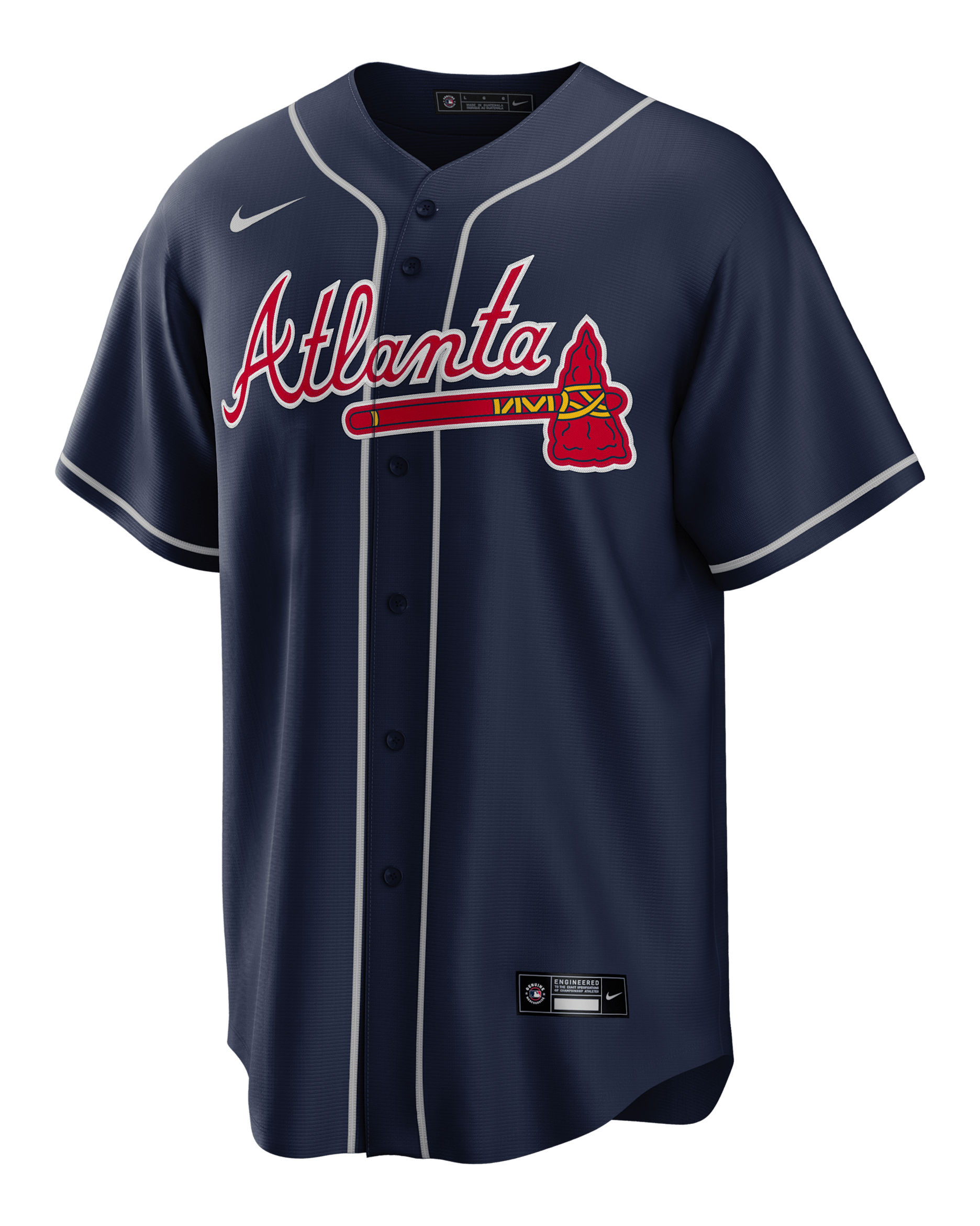 Austin Riley Atlanta Braves Men's Nike MLB Replica Jersey - Navy