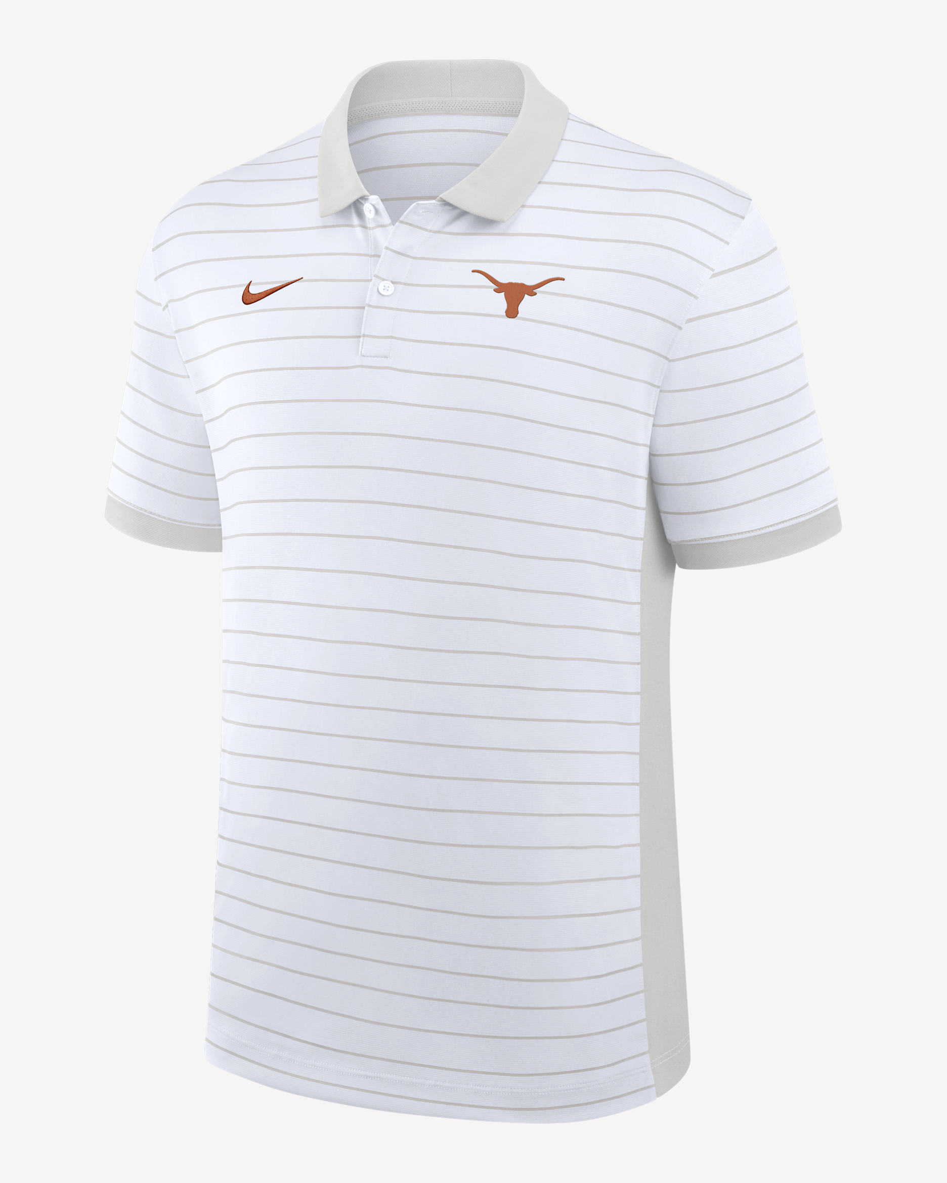 Texas Sideline Victory Stripe Men's Nike Dri-FIT College Polo - Grey