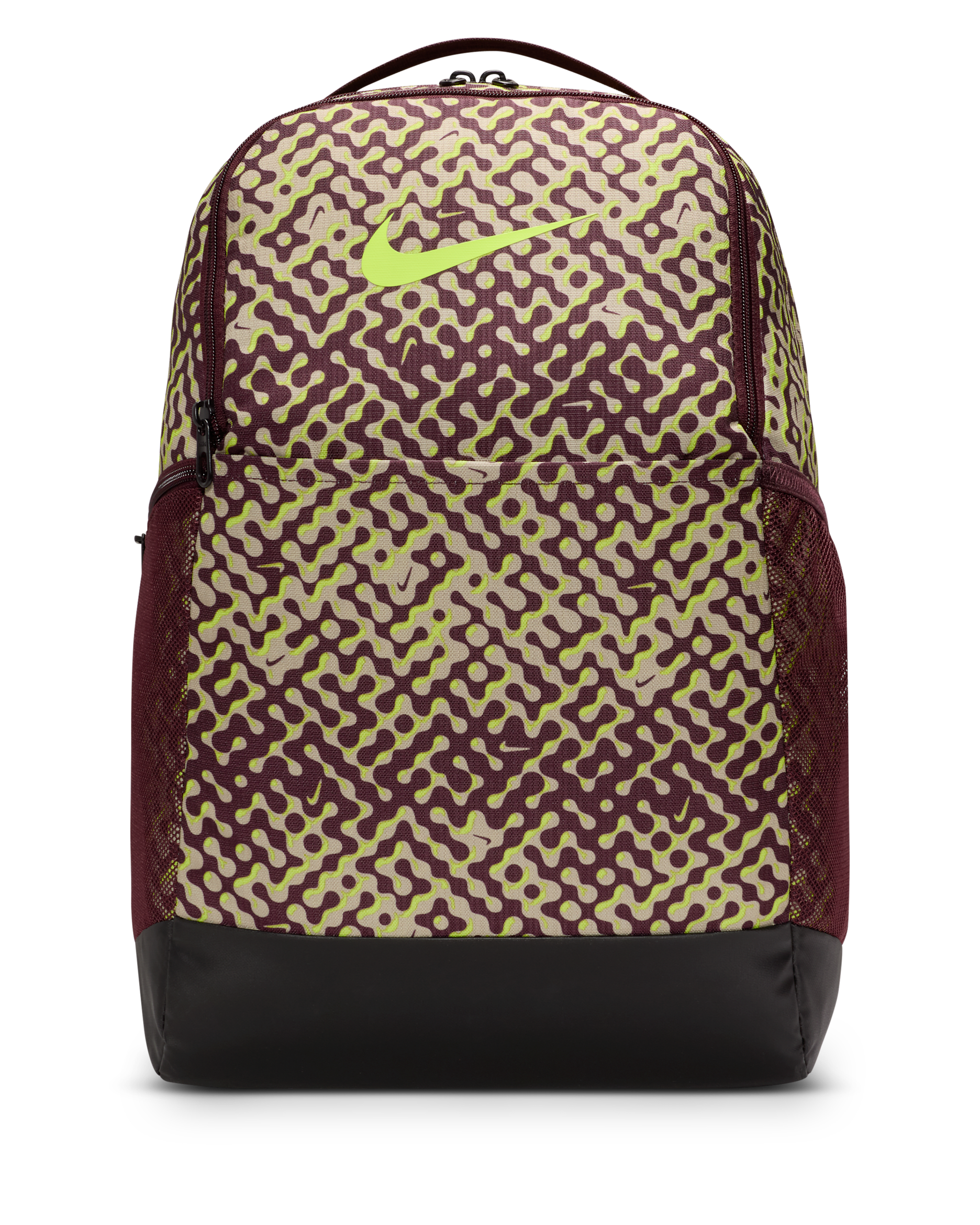 Zaino medio da training Nike Brasilia 9.5 (24 l) - Burgundy Crush/Nero/Volt