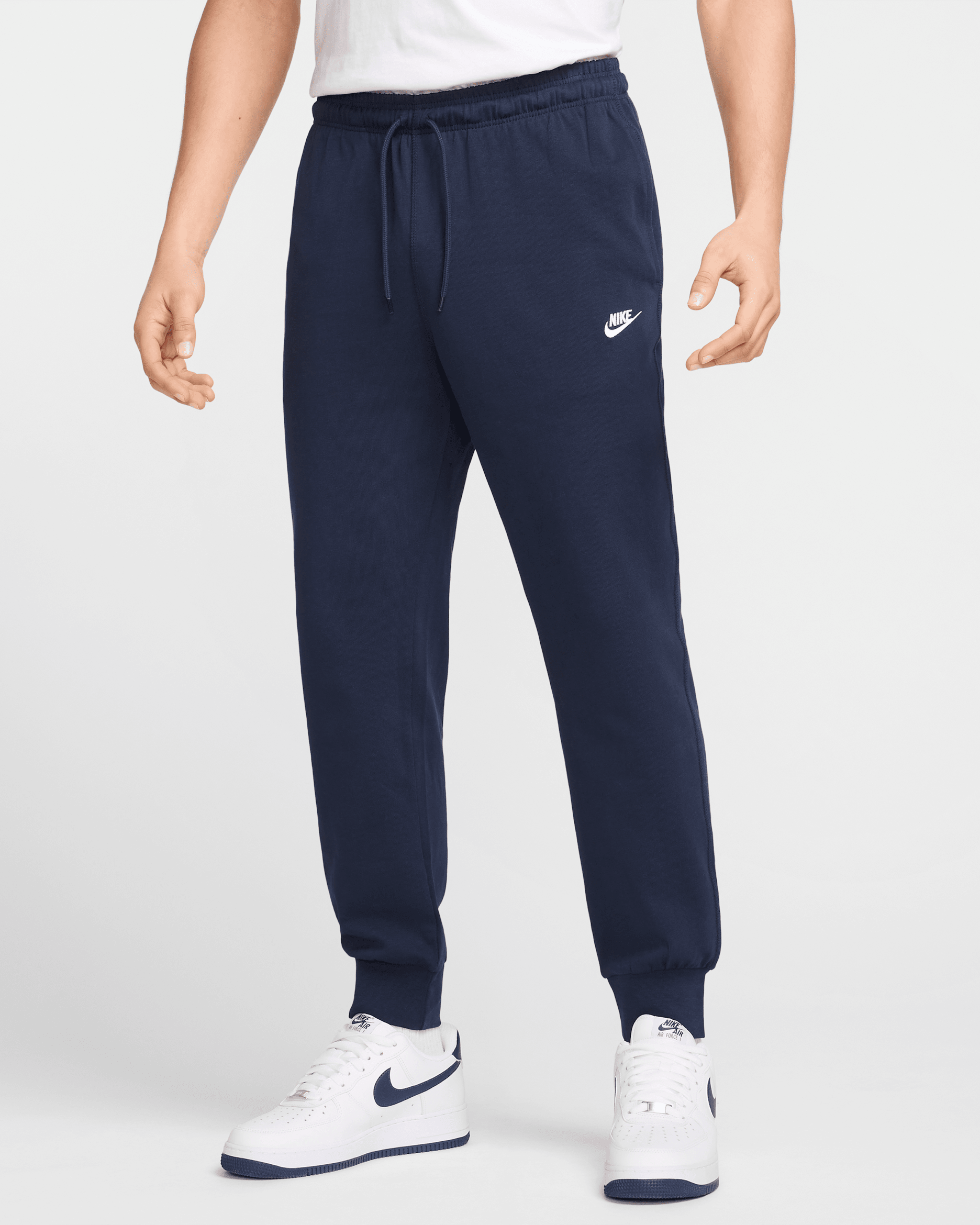 Joggers de tejido Knit para hombre Nike Club - Obsidiana/Blanco
