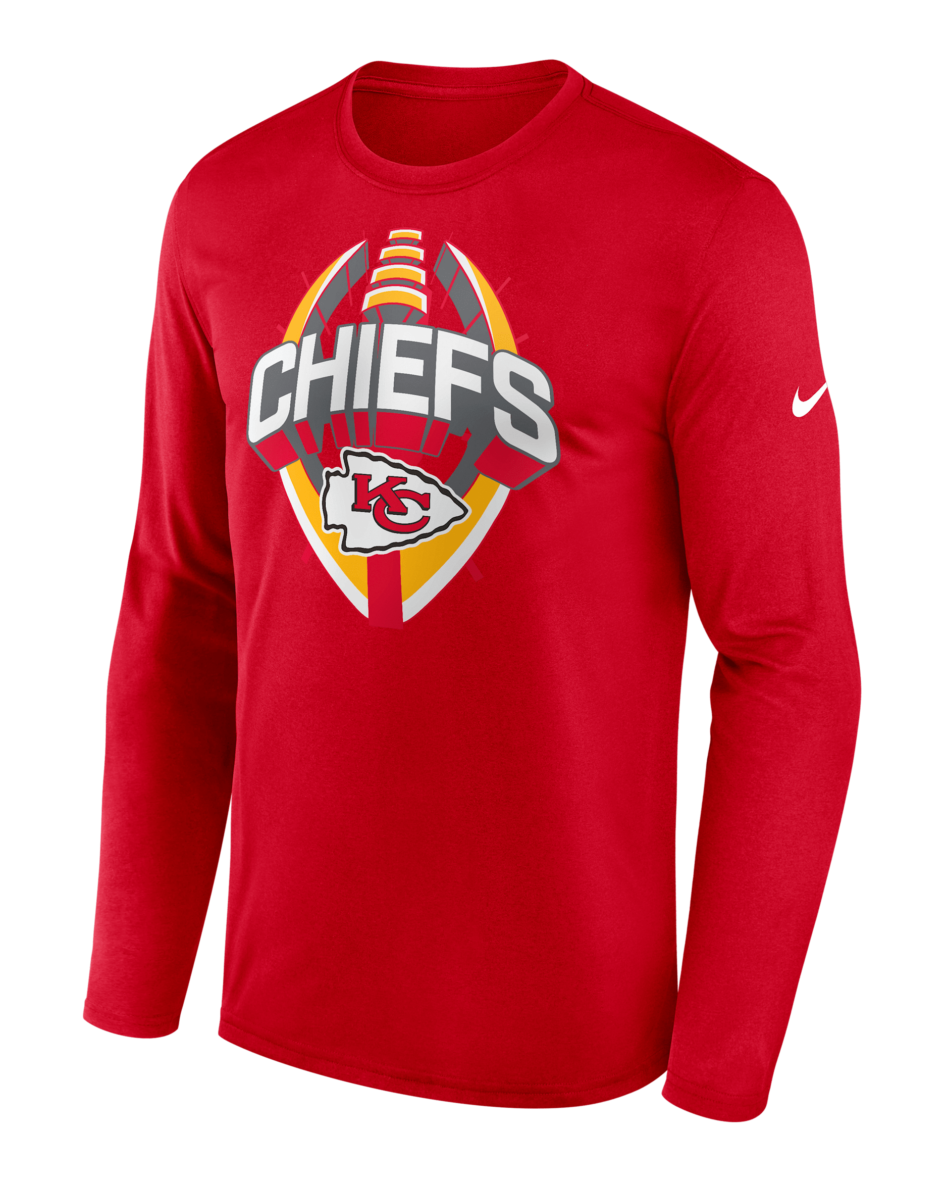 Kansas City Chiefs Legend Icon Men's Nike Dri-FIT NFL Long-Sleeve T-Shirt - Red