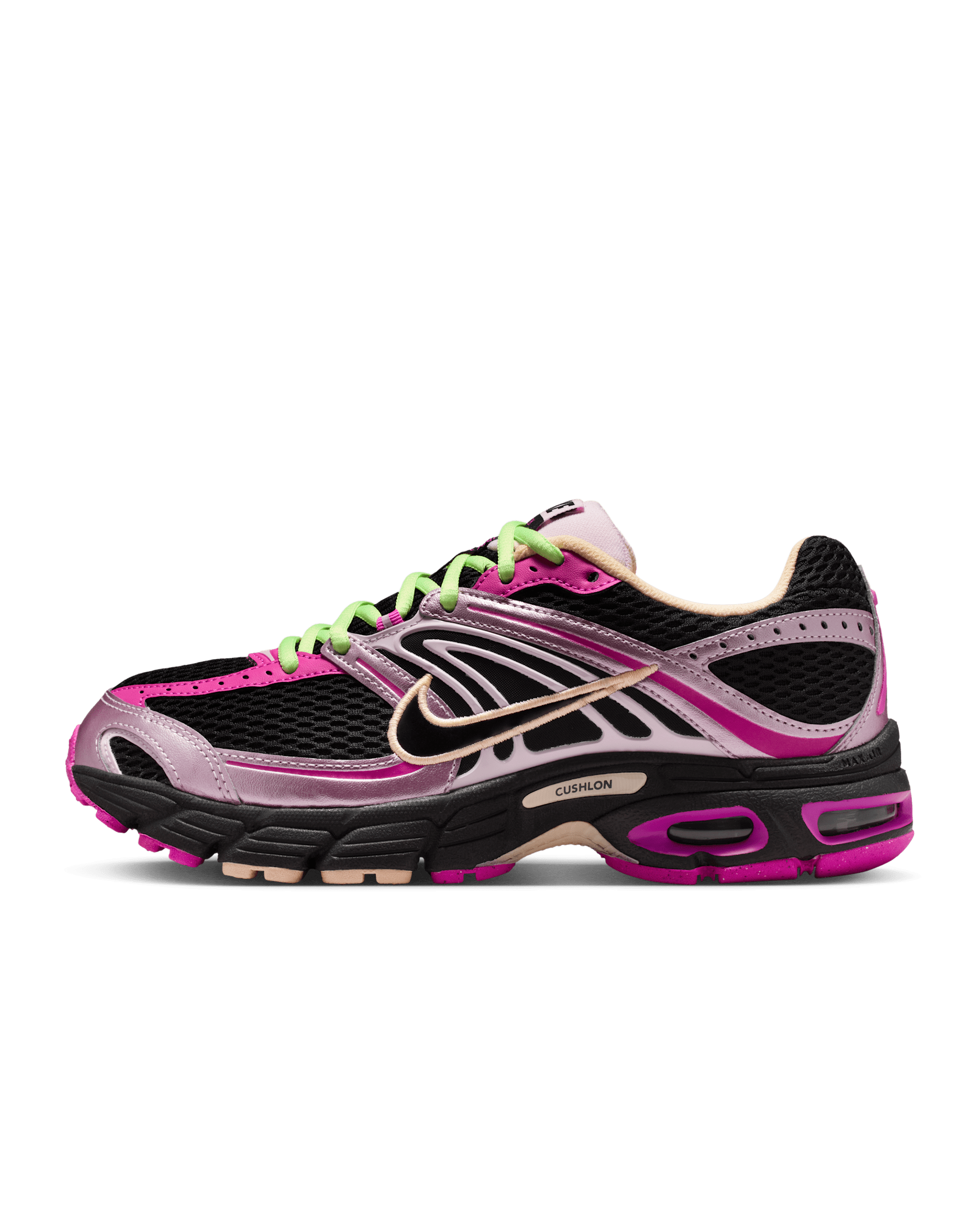 Nike Air Max Moto 2K Women's Shoes with Reflective Accents - Black/Fire Pink/Pink Foam/Black