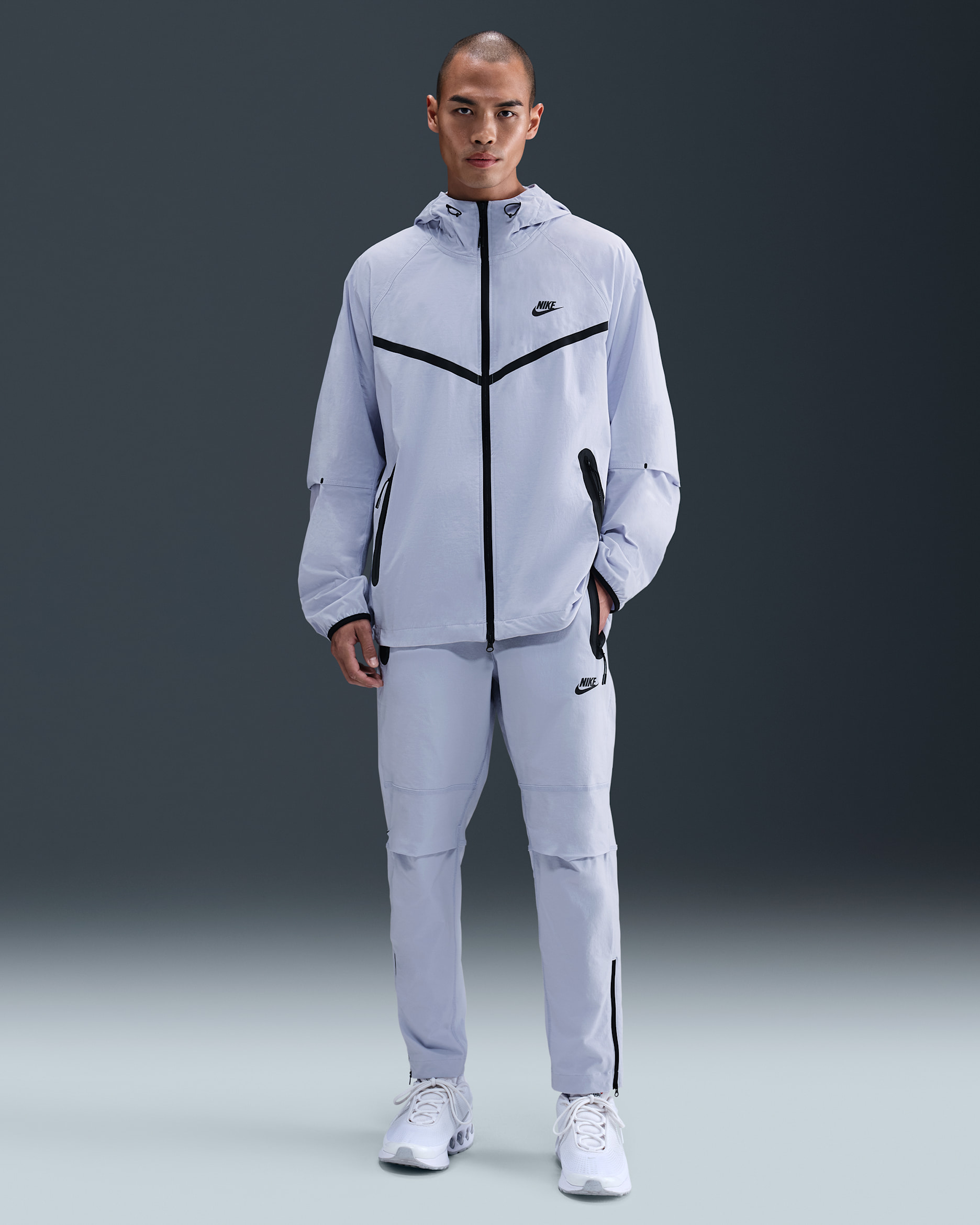 나이키 테크 남성 우븐 팬츠 - 고스트/블랙