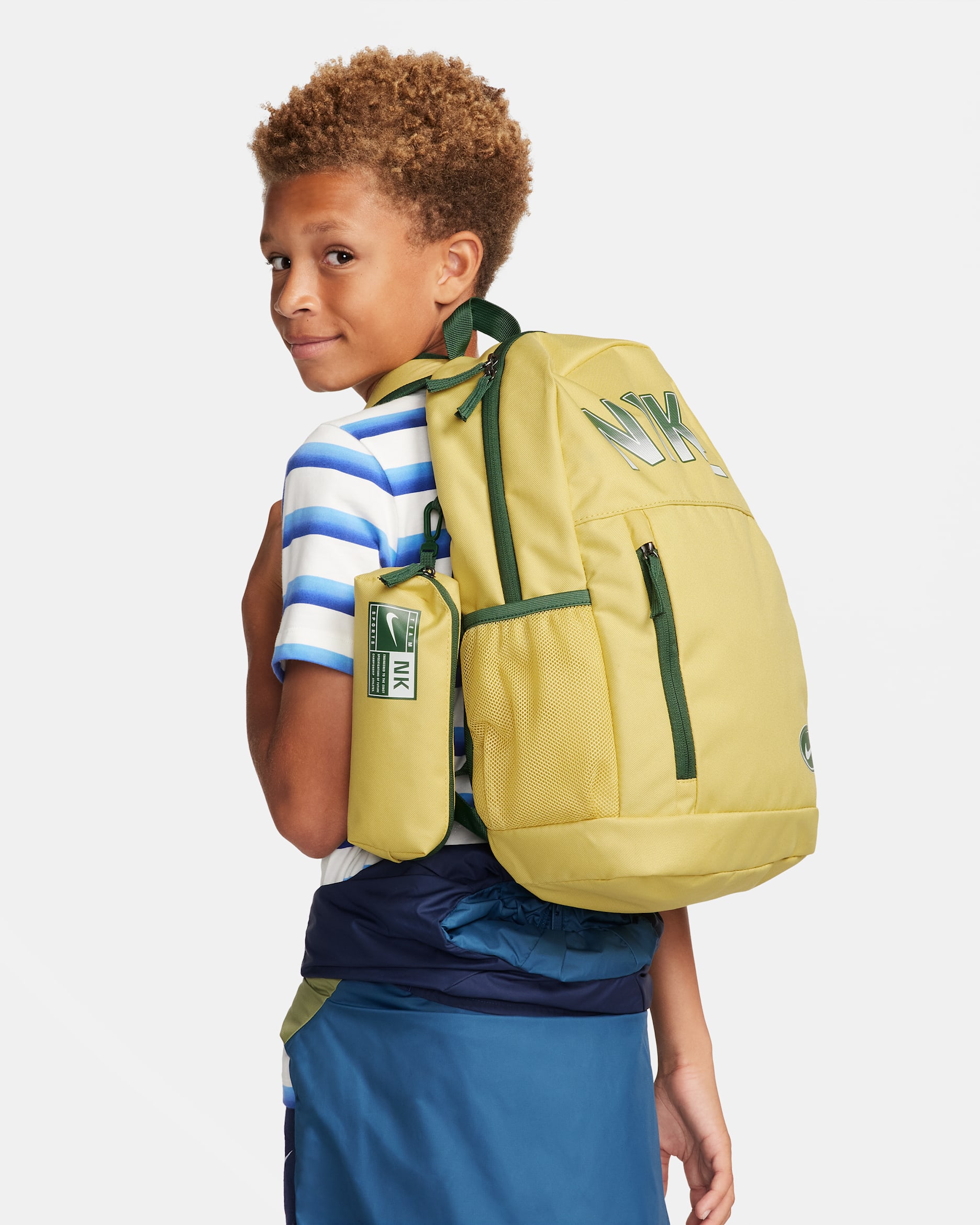 Nike Kids' Backpack (20L) - Saturn Gold/Fir/Fir