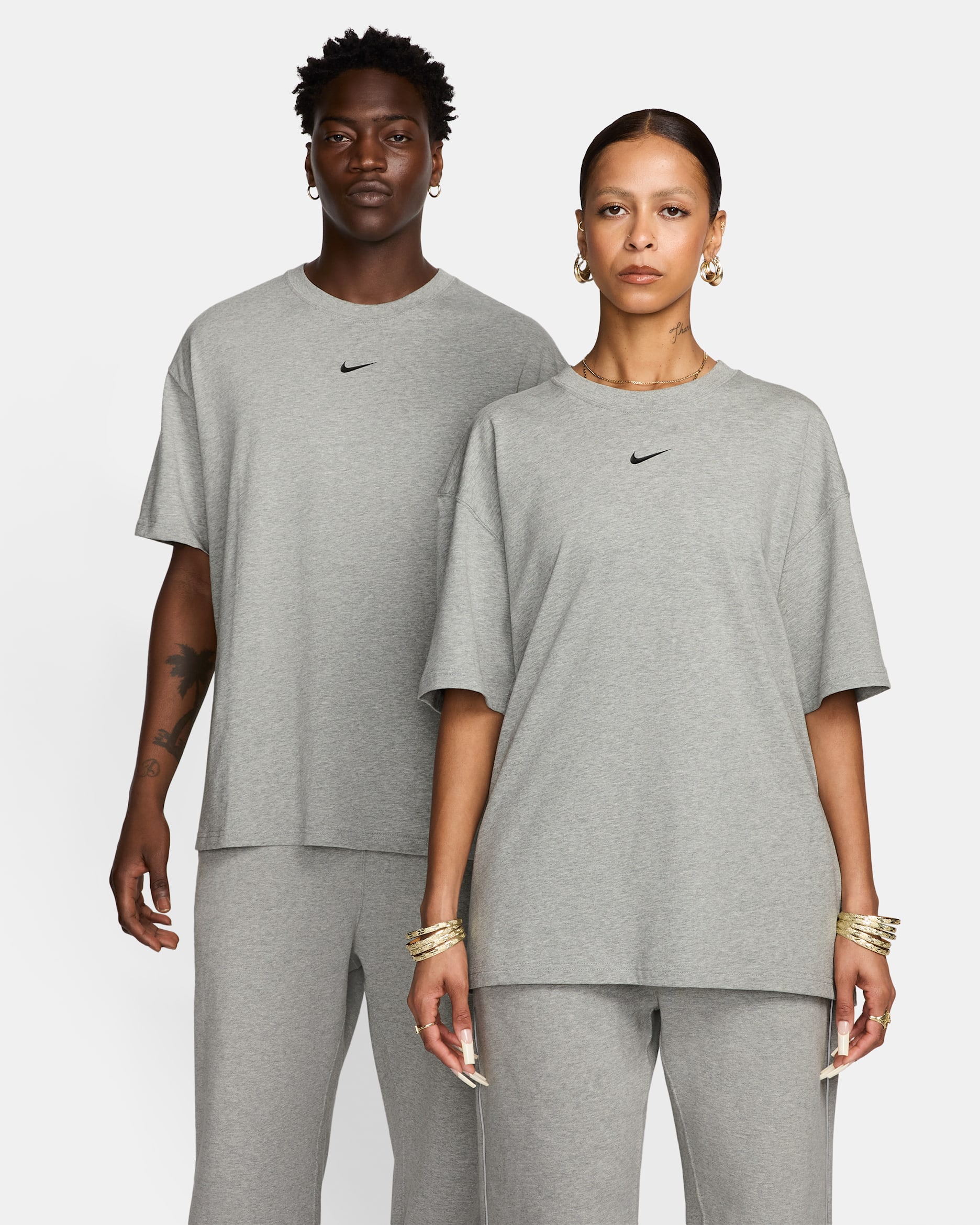 NOCTA NOCTA Big Body CS Tee - Dark Grey Heather/Matte Silver/Black