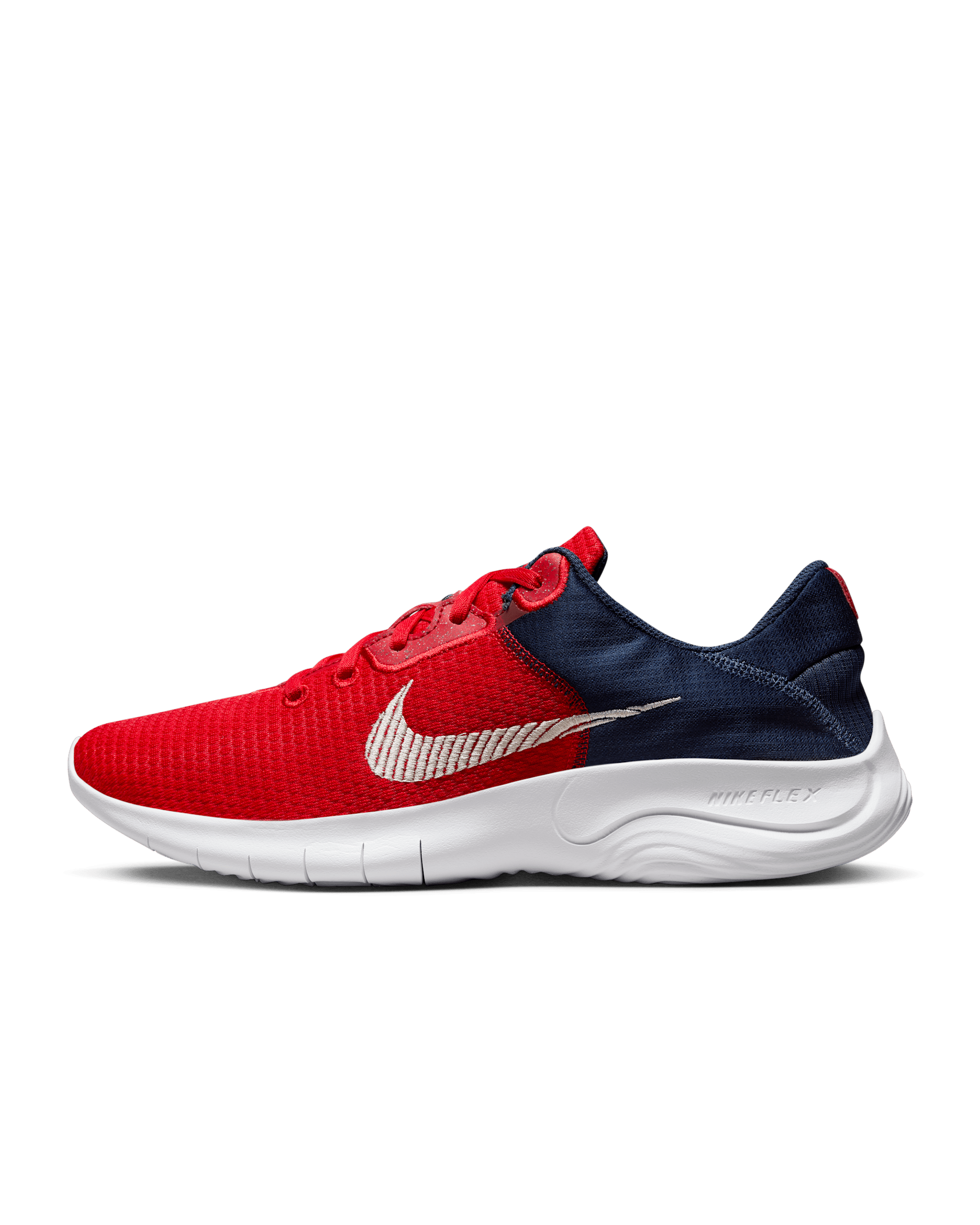 Nike Flex Experience Run 11 Men's Road Running Shoes - University Red/Midnight Navy/Blue Joy/Sea Glass