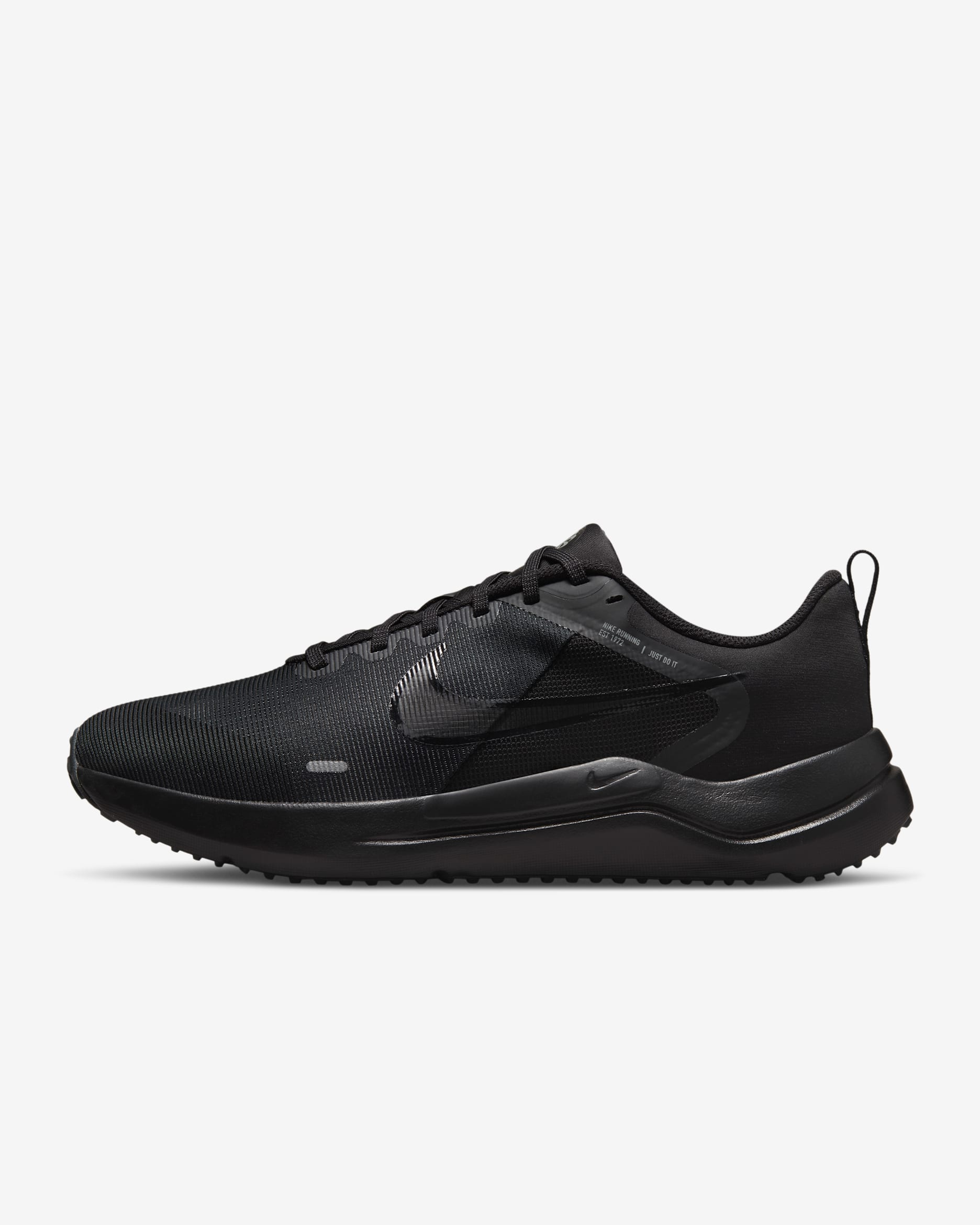 Nike Downshifter 12 Men's Road Running Shoes (Extra Wide) - Black/Particle Grey/Dark Smoke Grey