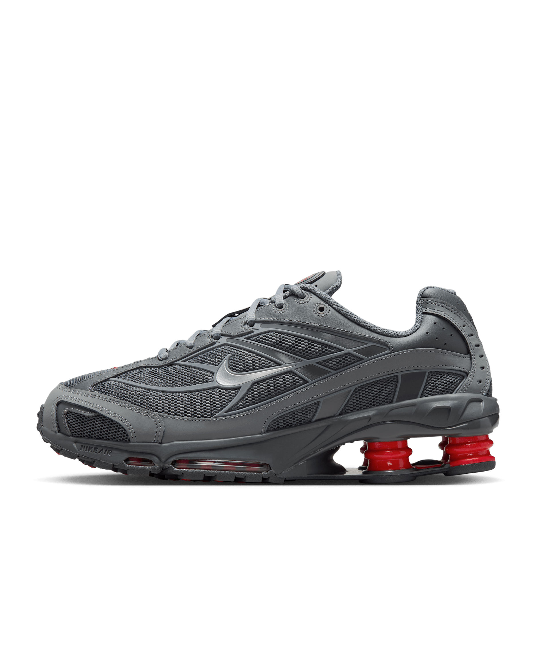 รองเท้าผู้ชาย Nike Shox Ride 2 - Smoke Grey/University Red/Iron Grey/Metallic Silver
