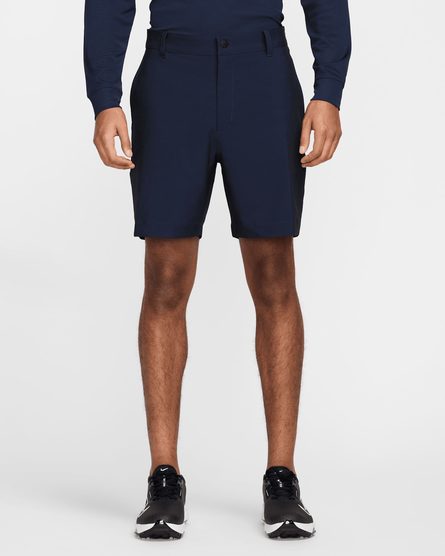 Shorts de golf Dri-FIT de 18 cm para hombre Nike Victory  - Azul marino medianoche/Negro/Azul marino medianoche