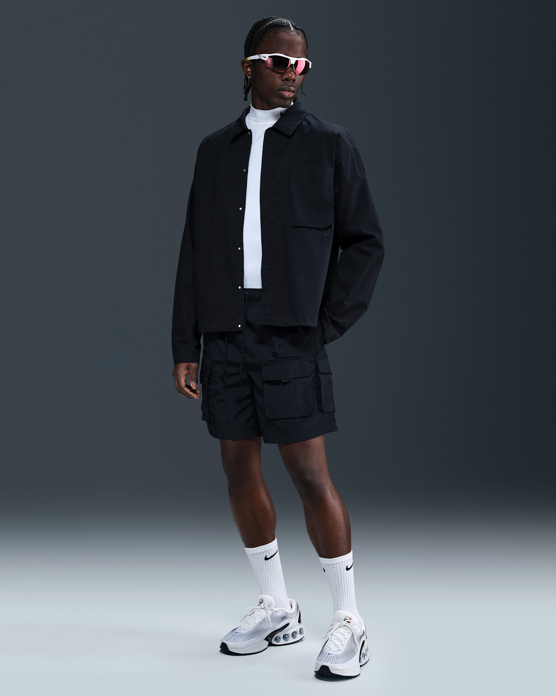 Nike Tech Men's Woven Cargo Shorts - Black/Black