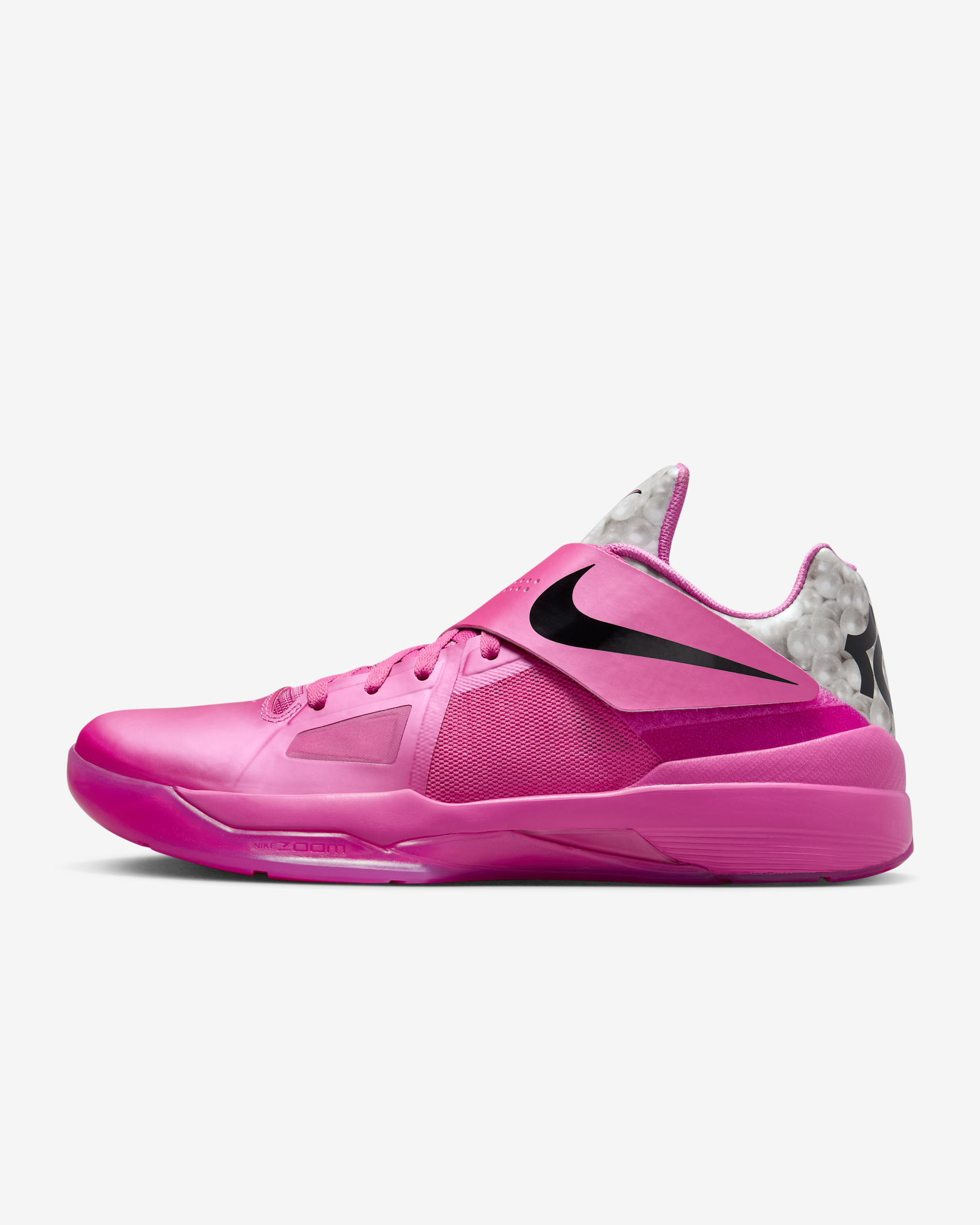 Nike Zoom KD 4 "Aunt Pearl" Men's Shoes - Pinkfire II/Metallic Silver/Black