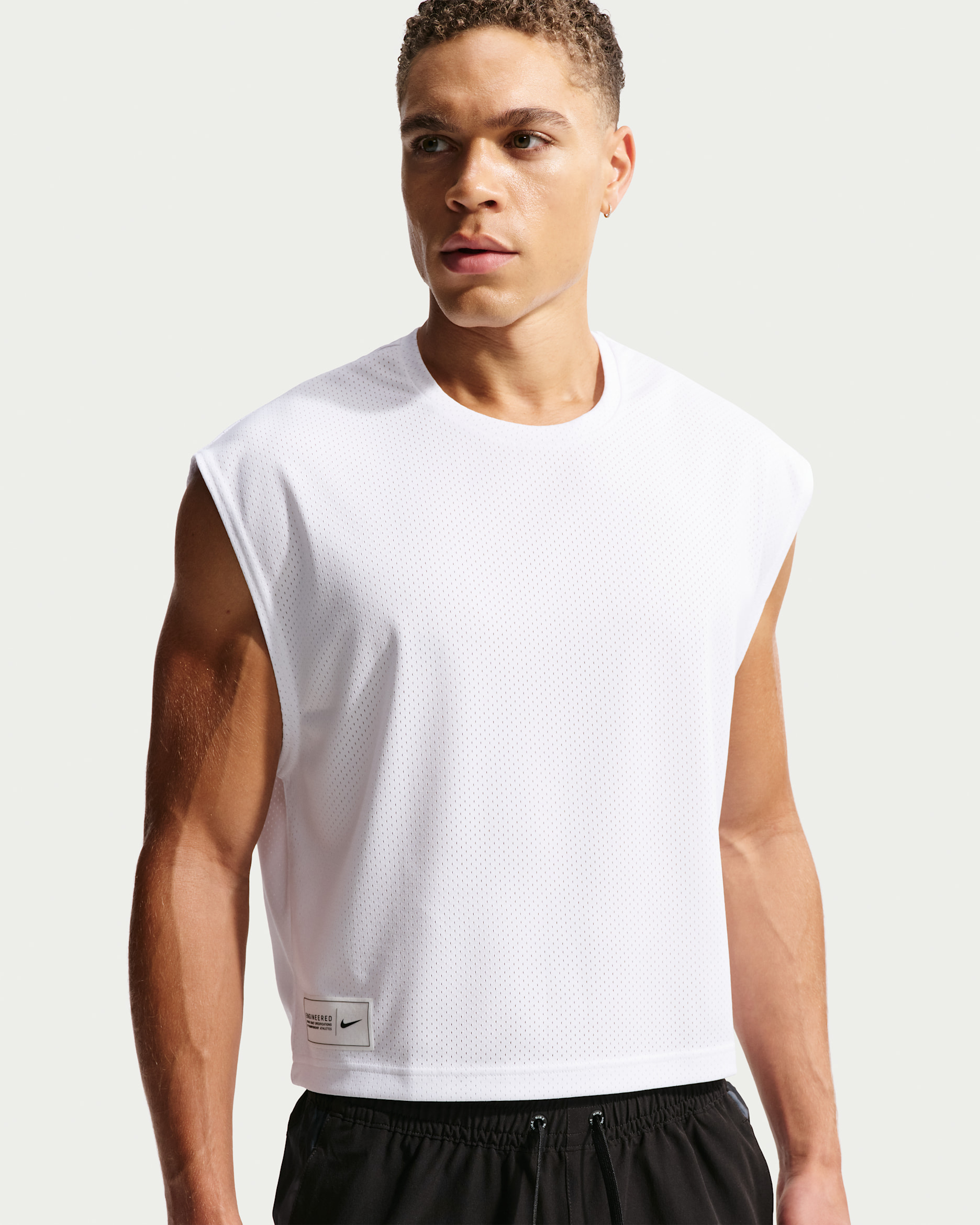 Nike Swim Men's Crop top Top - White