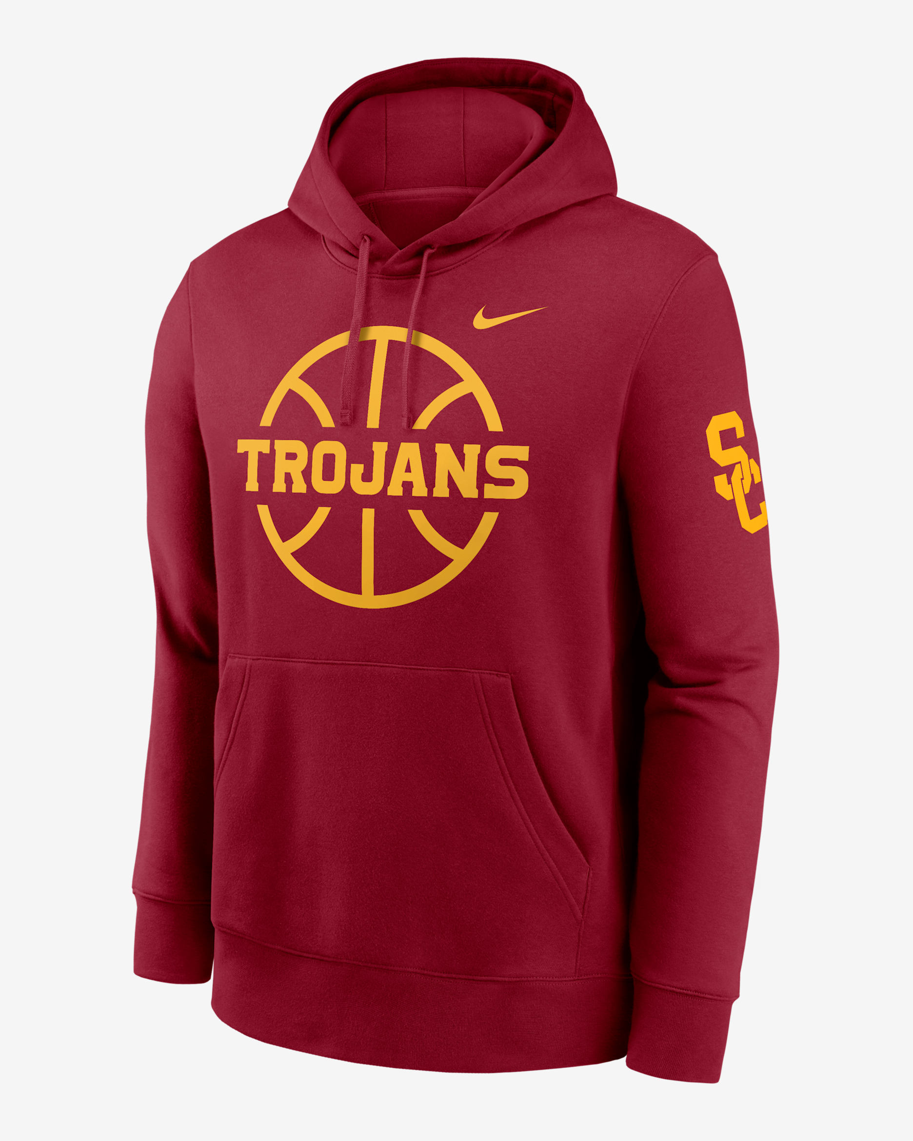 USC Trojans Club Basketball Icon Men's Nike College Pullover Hoodie - Team Crimson