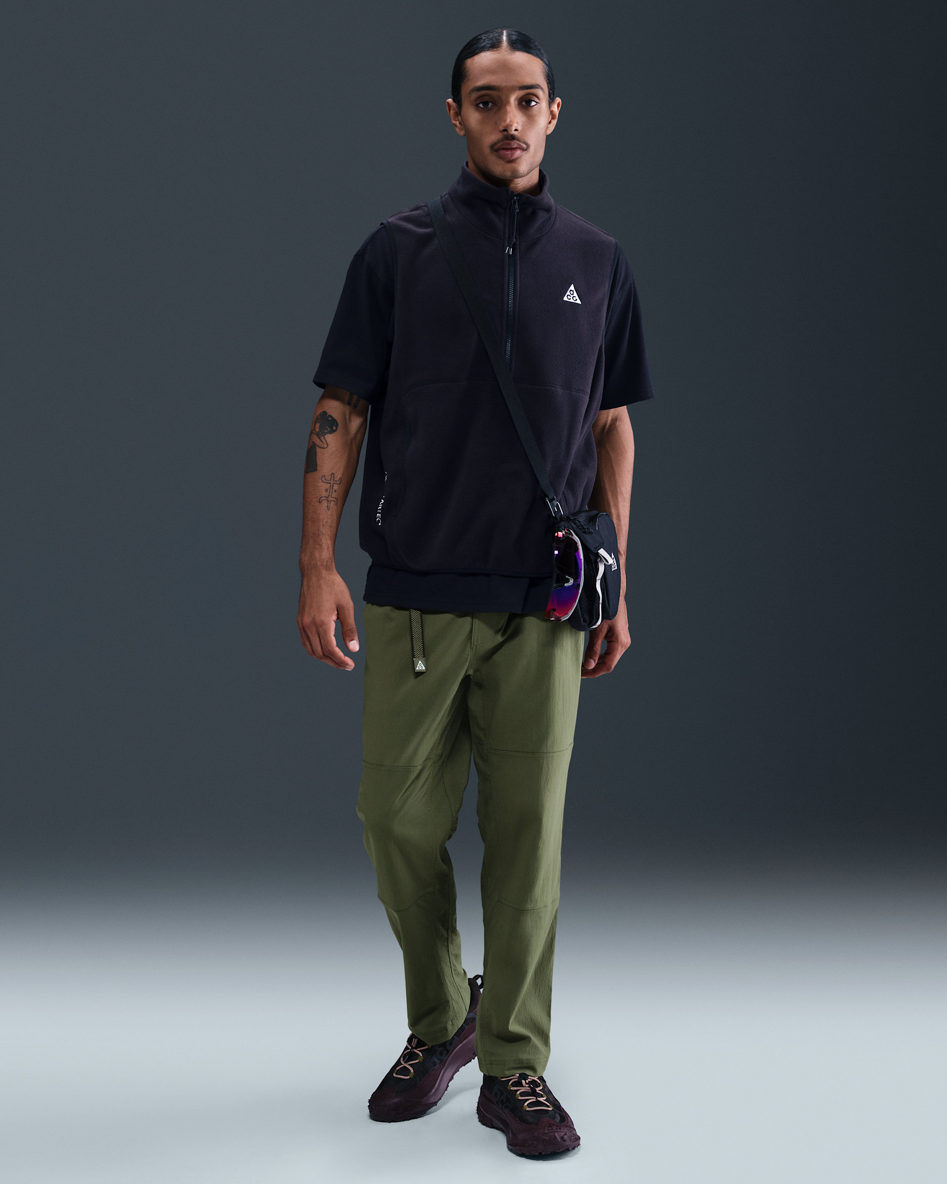 Ανδρικό παντελόνι πεζοπορίας UV Nike ACG - Medium Olive/Sequoia/Summit White