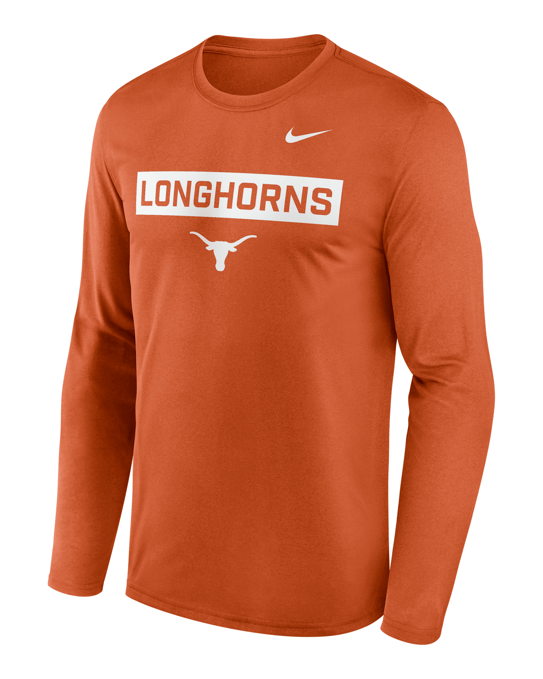 Texas Primetime Legend 2-Hit Men's Nike Dri-FIT College Long-Sleeve T-Shirt - Burnt Orange