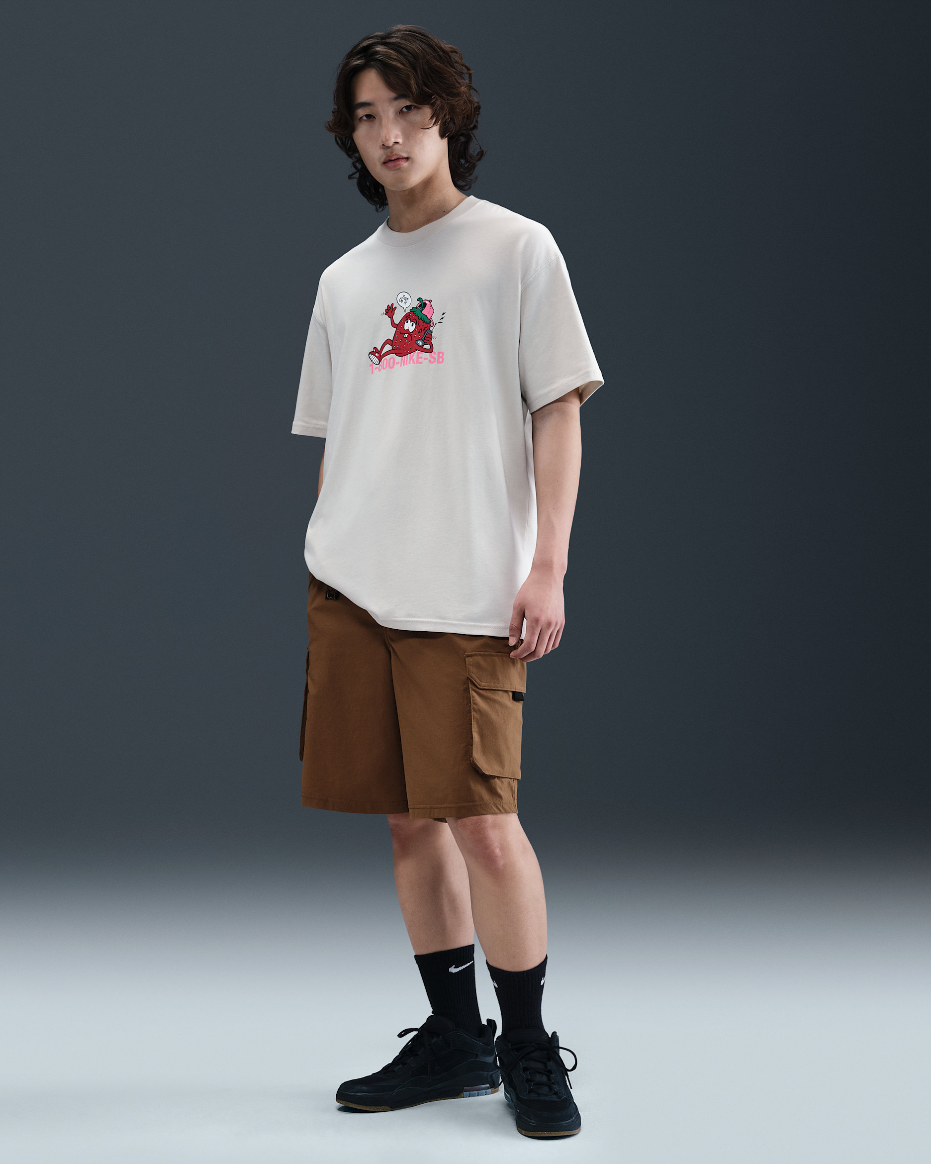 Nike SB Dri-FIT Kearny Cargo Skate Shorts - Mosswood Brown/White