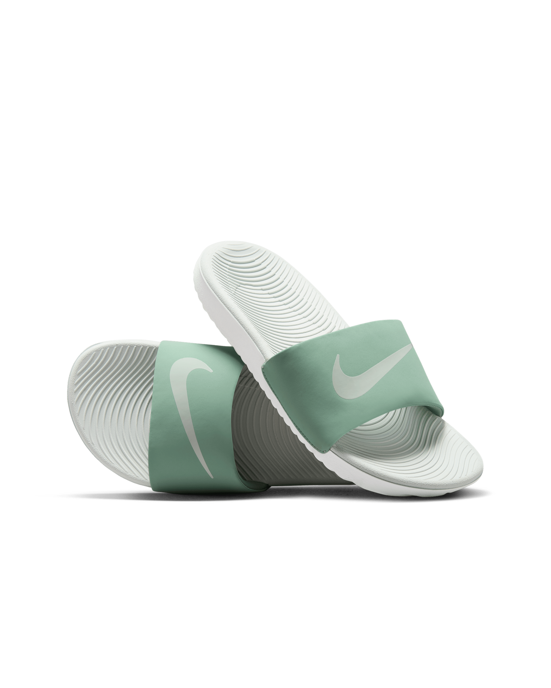 Nike Kawa Younger/Older Kids' Slides - Steam/Sail/Light Silver