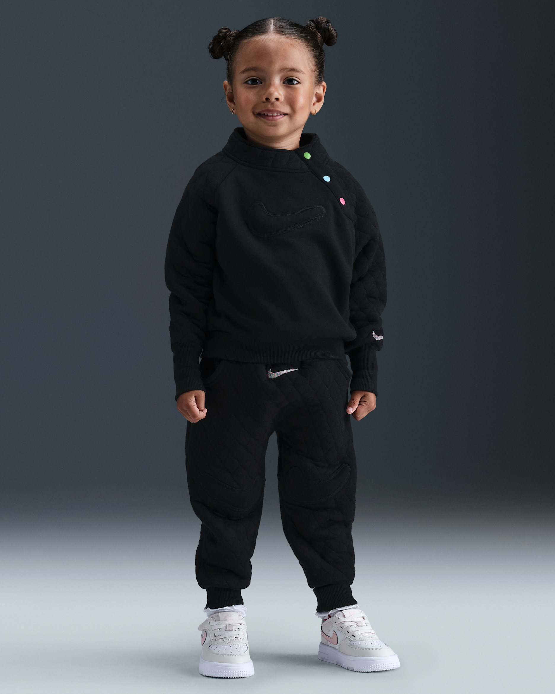 Nike Ready, Set! Conjunto de joggers de 2 piezas infantil - Negro