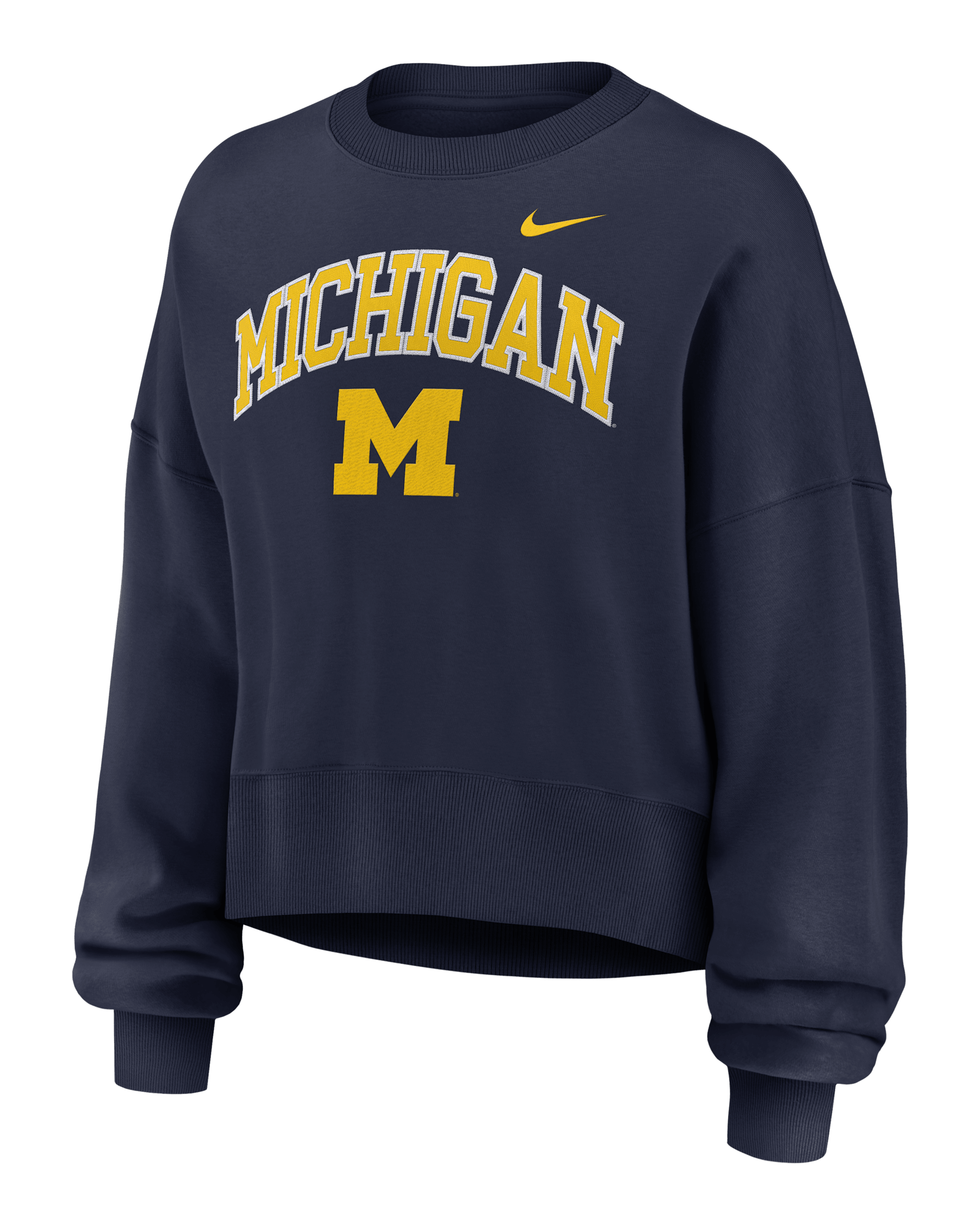 Michigan Phoenix Arch Women's Nike College Pullover Crew - Navy