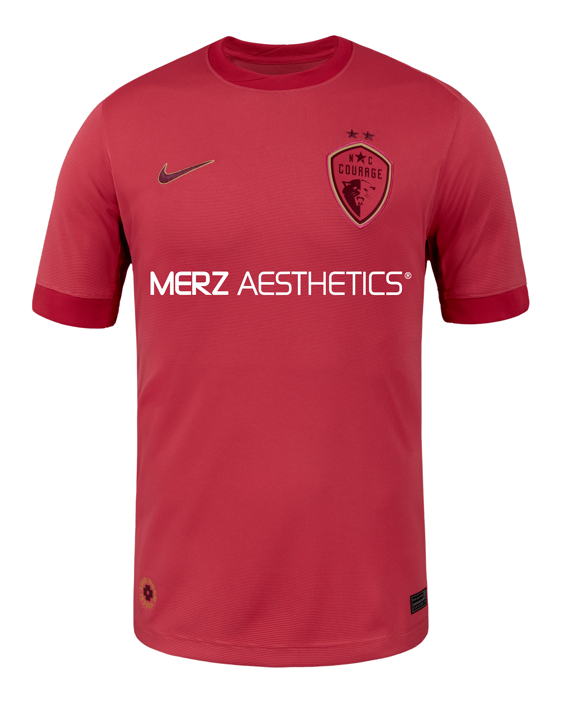 Jersey Nike Dri-FIT de la NWSL Replica para hombre North Carolina Courage visitante 2025 Stadium - Rosa margarita/Baya intenso