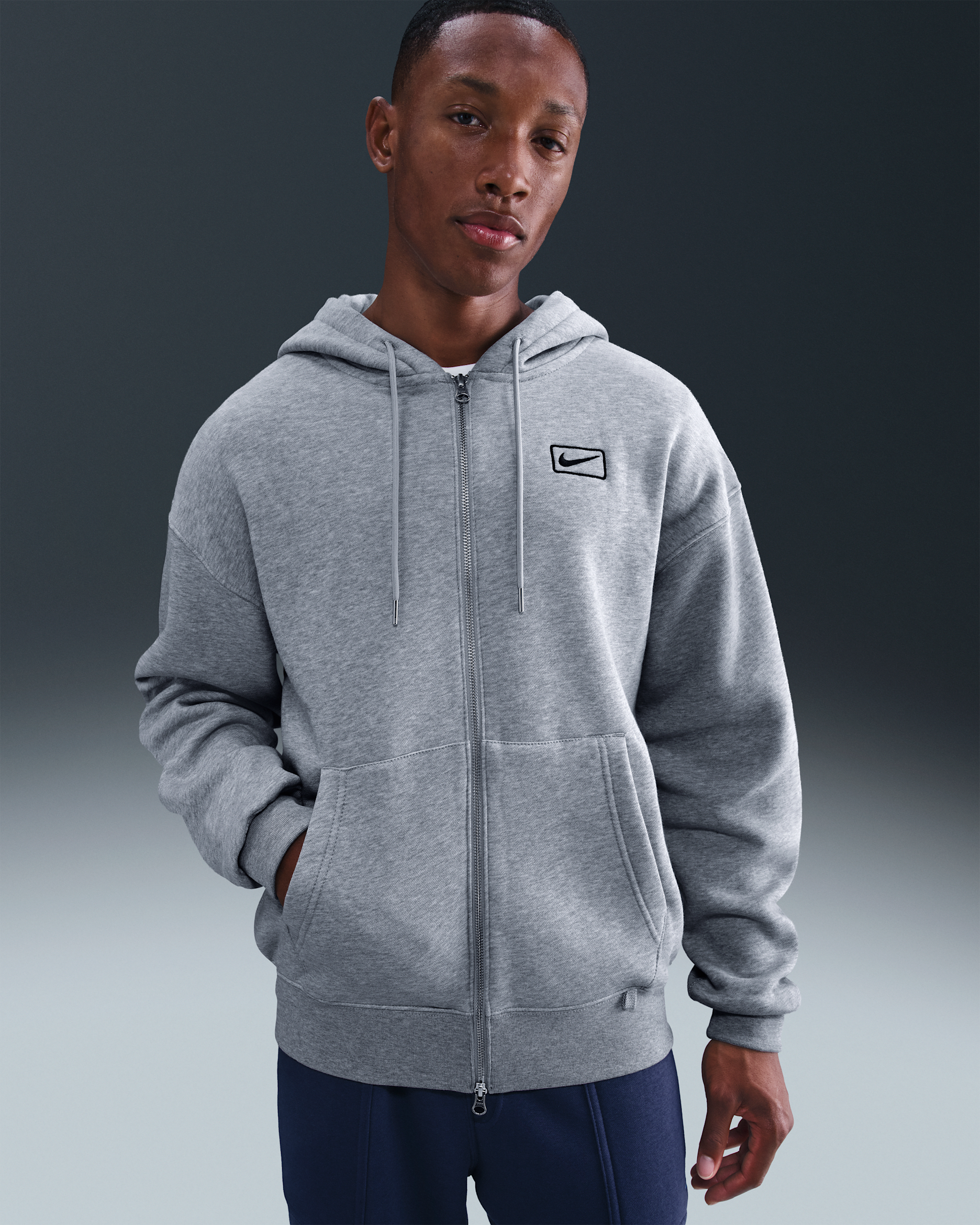 Nike Sportswear hettejakke til herre - Dark Grey Heather