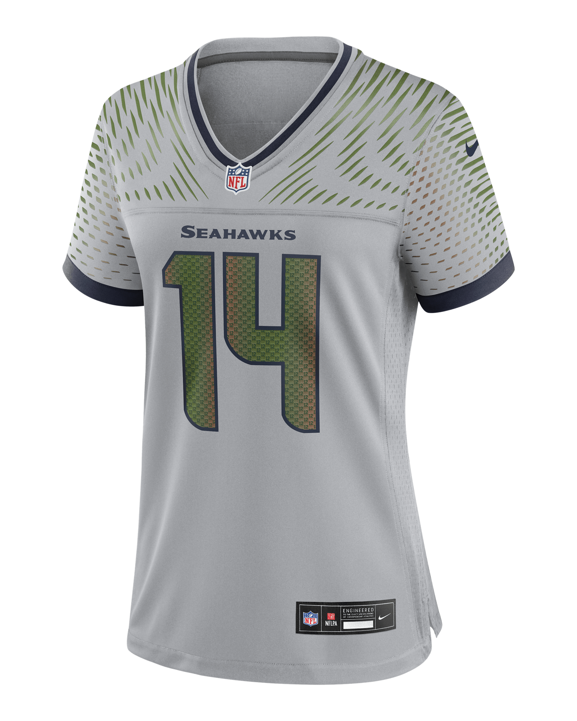 Jersey Nike de la NFL Game para mujer Sam Darnold Seattle Seahawks Rivalries Collection - Gris