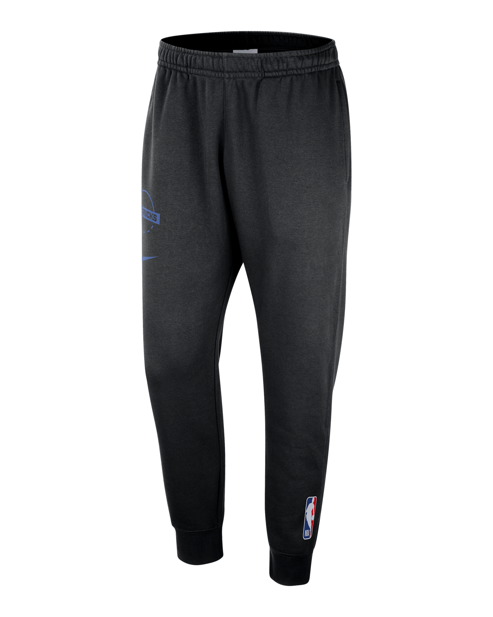 Dallas Mavericks Club Men's Nike NBA Practice Fleece Joggers - Black/Game Royal