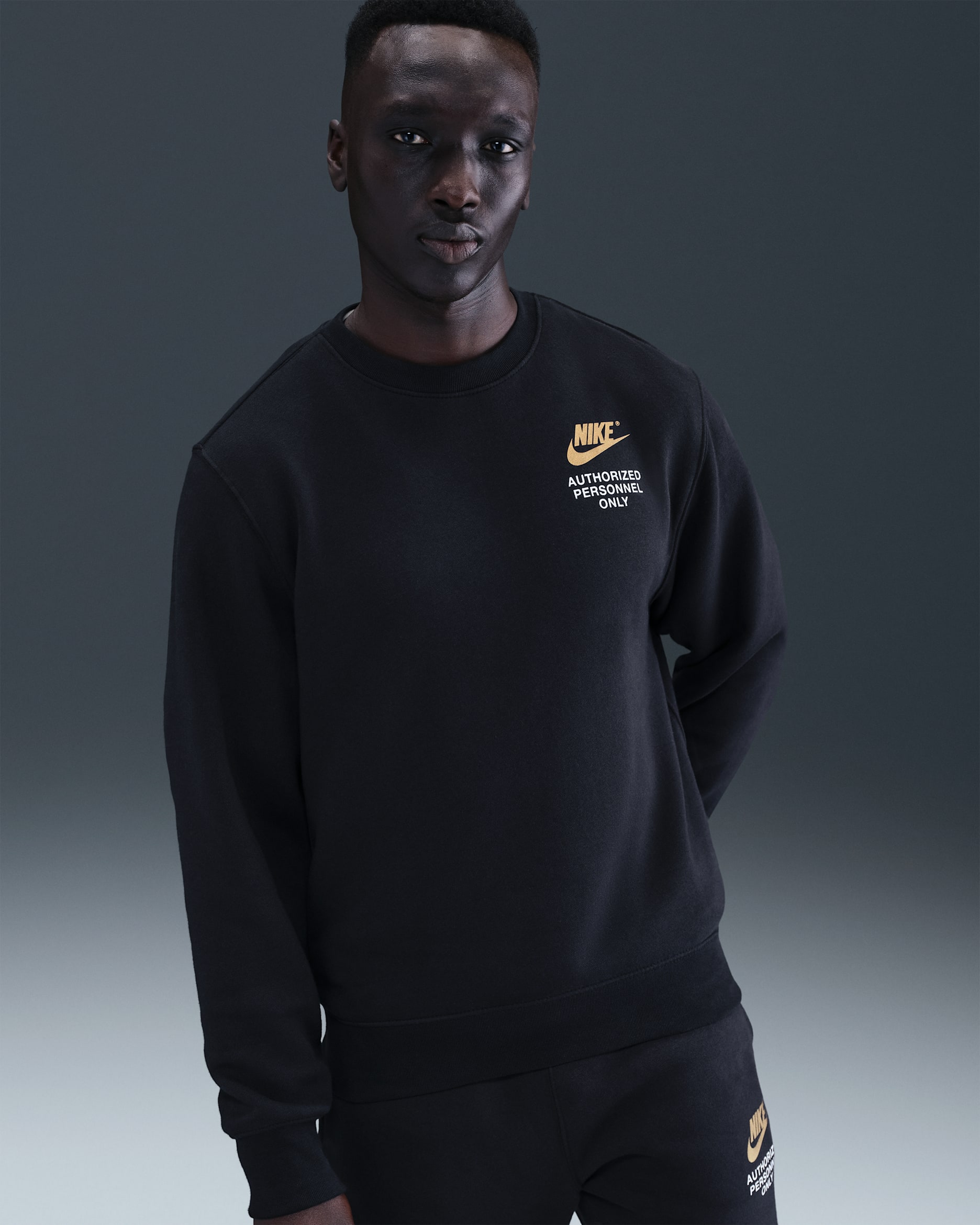 Felpa a girocollo in fleece Nike Sportswear Club – Uomo - Nero