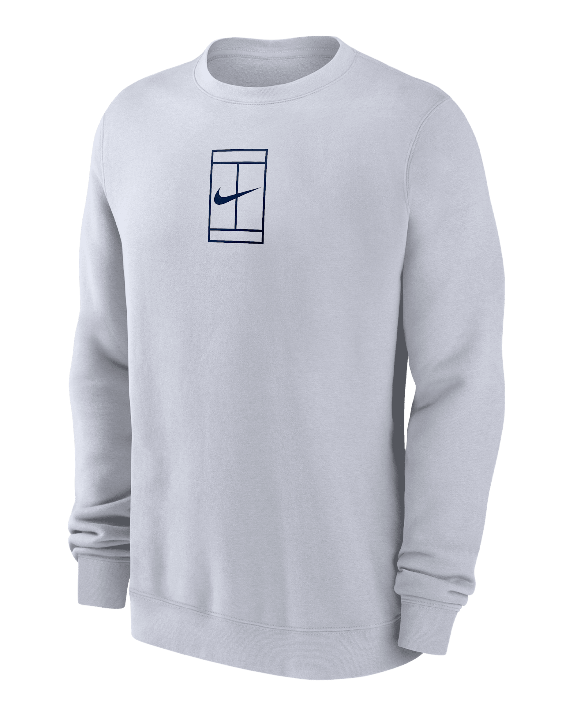 Nike Club Men's Tennis Fleece Crew - White
