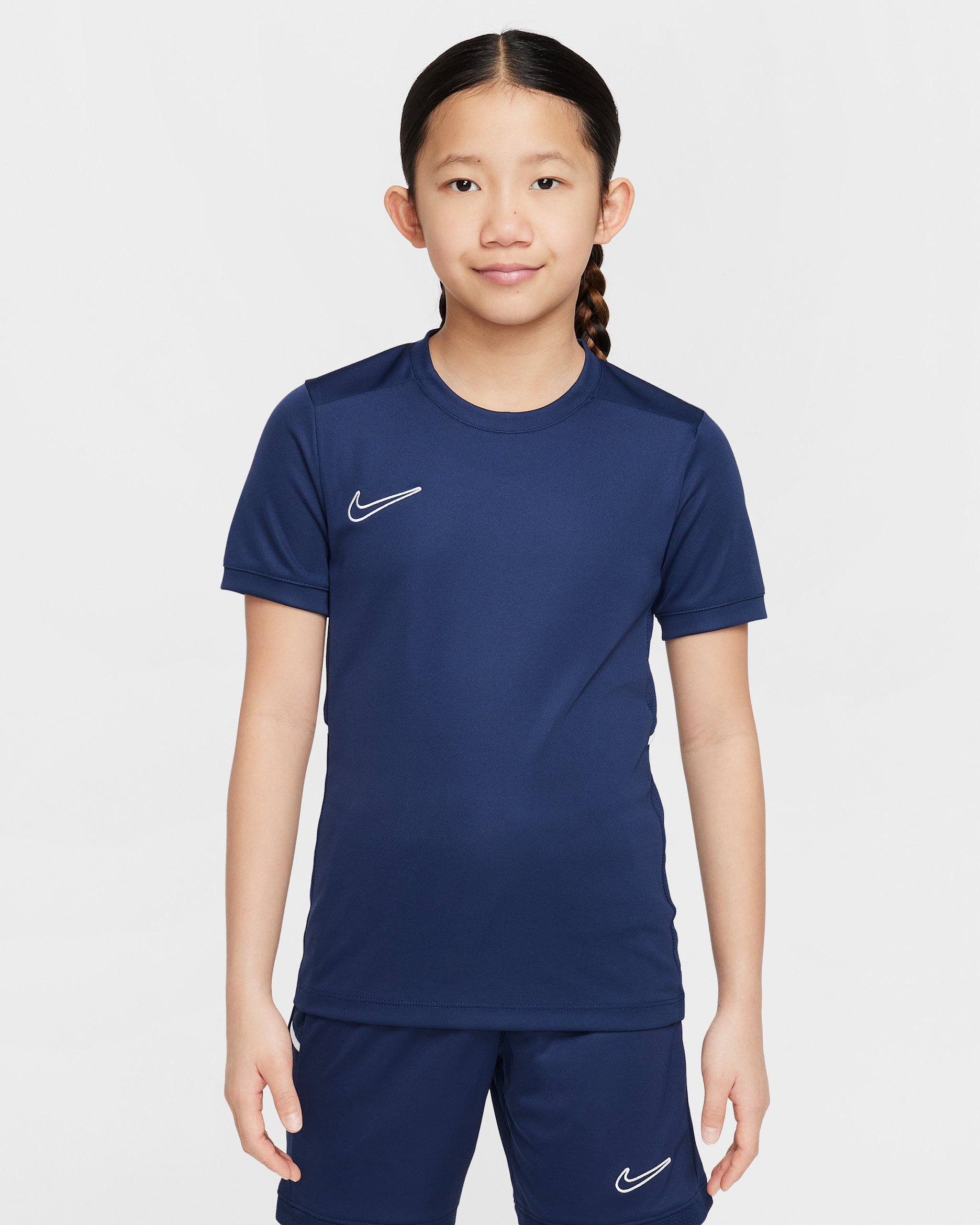 Nike Academy Dri-FIT fotballtrøye til store barn - Midnight Navy/Midnight Navy/Hvit/Hvit