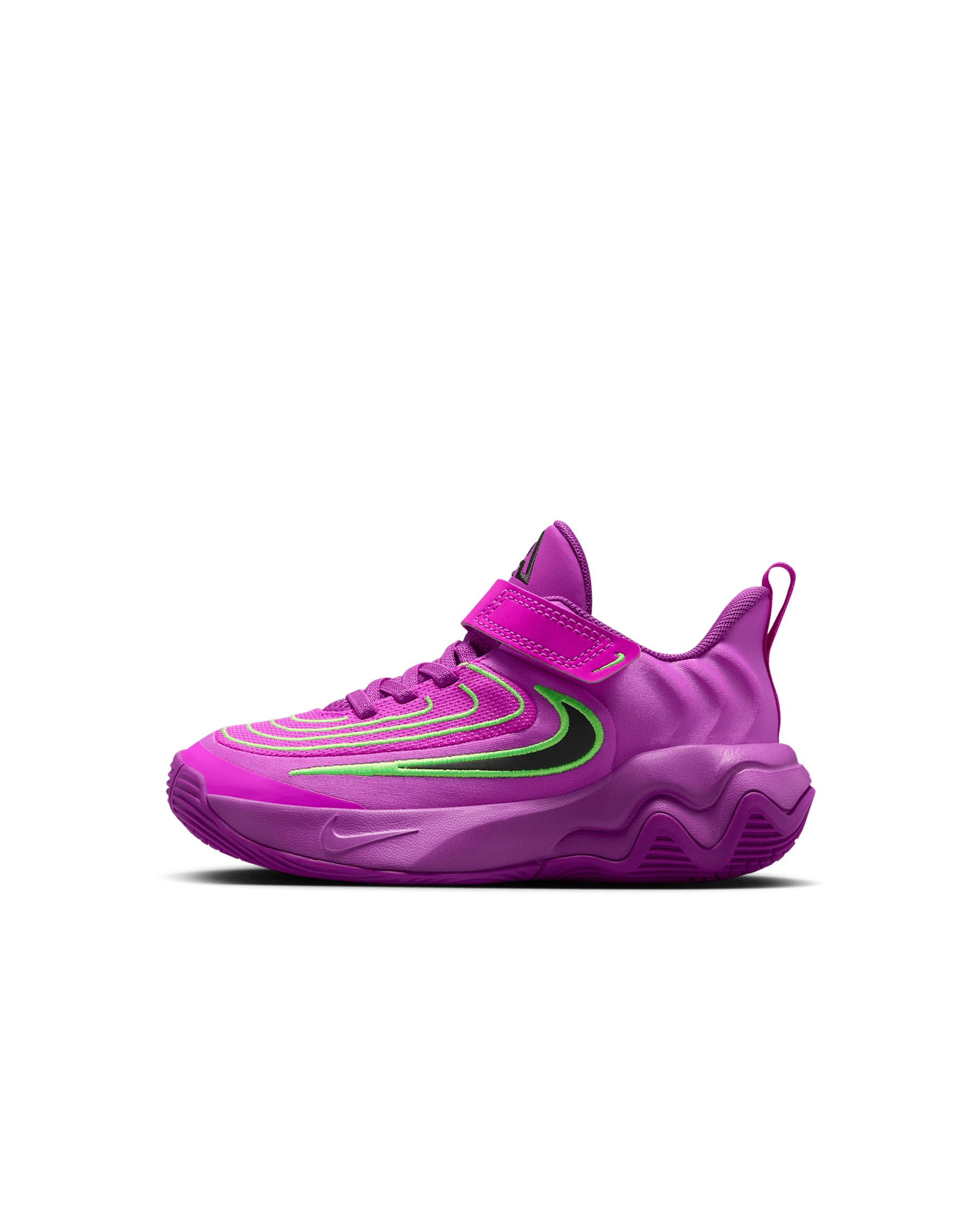 Tenis para niños de preescolar Giannis Immortality 4 - Baya resaltado/Verde strike/Hipervioleta/Negro