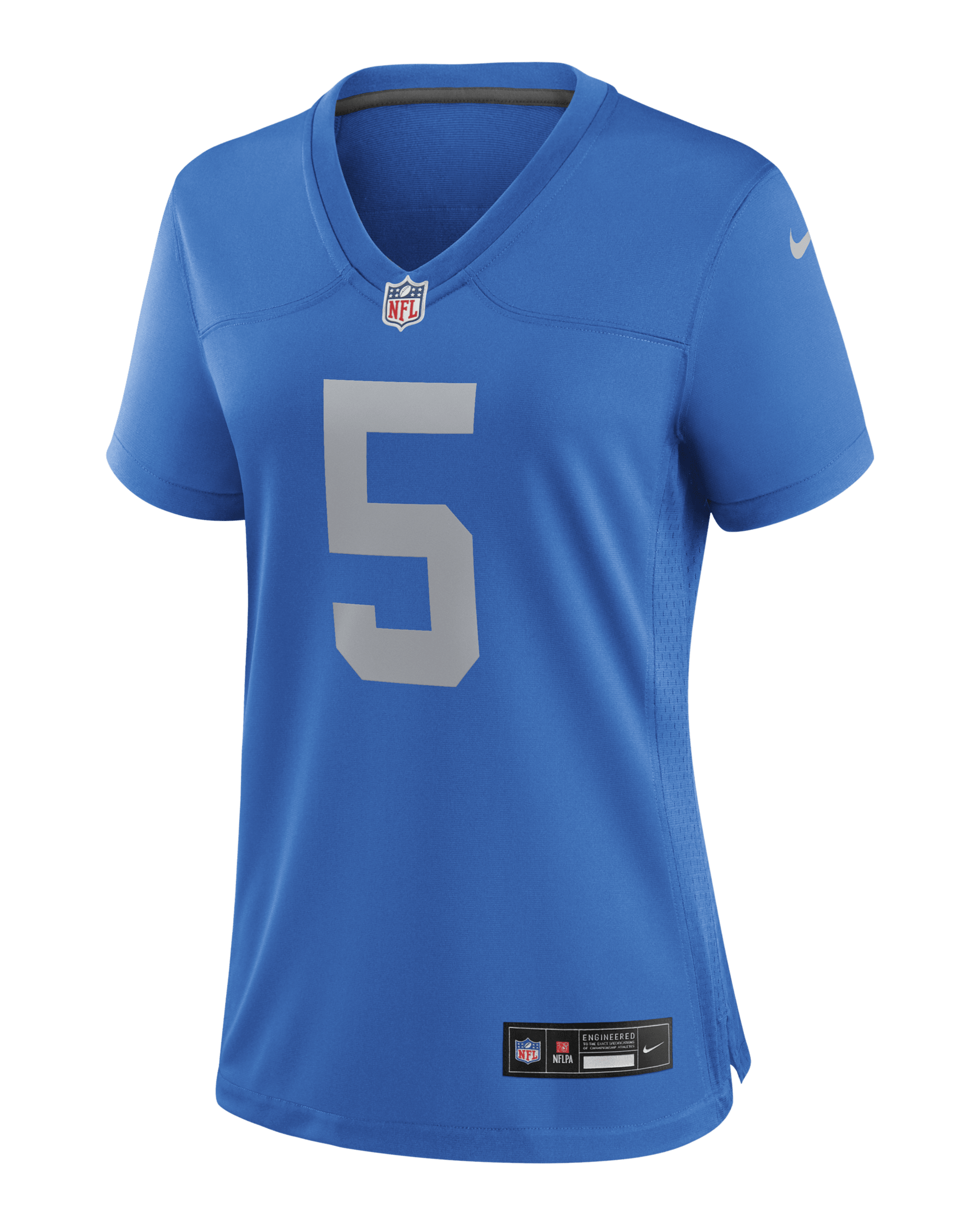 Jersey de fútbol americano Nike de la NFL Game para mujer David Montgomery Detroit Lions - Azul