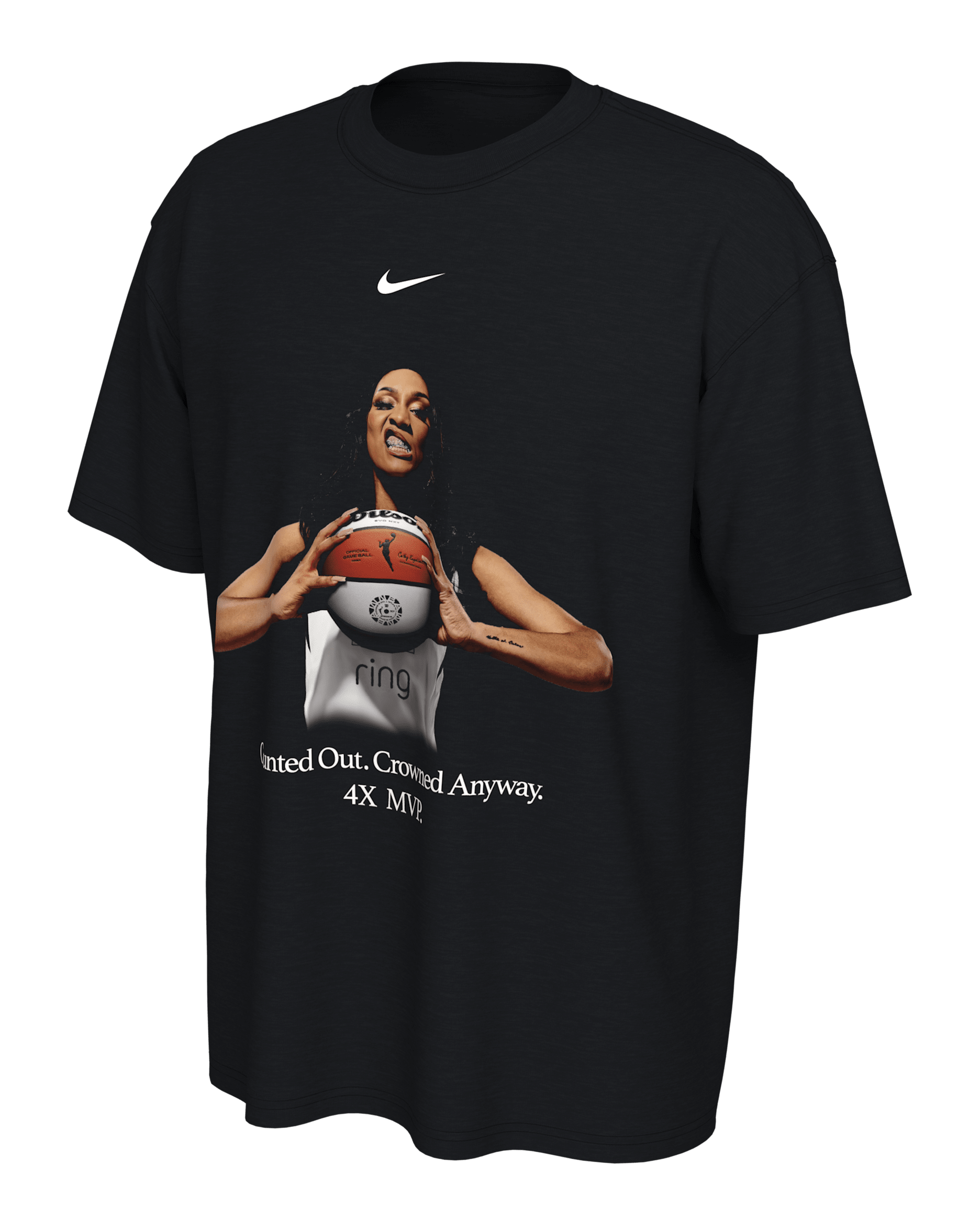 Playera Nike de la WNBA 2025 jugadora más valiosa A'ja Wilson - Negro