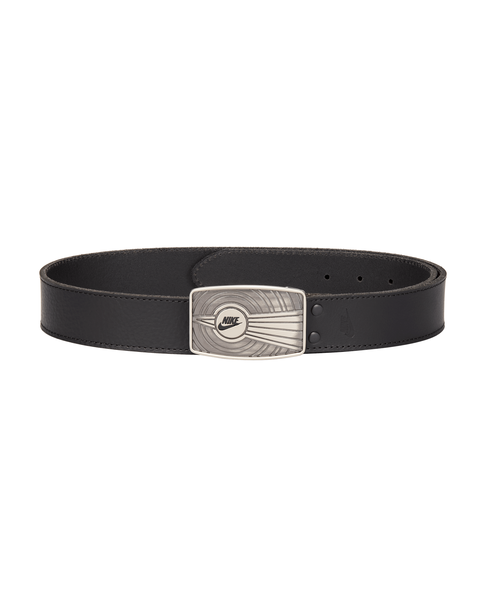 Cinturón de cuero para hombre Nike - Negro