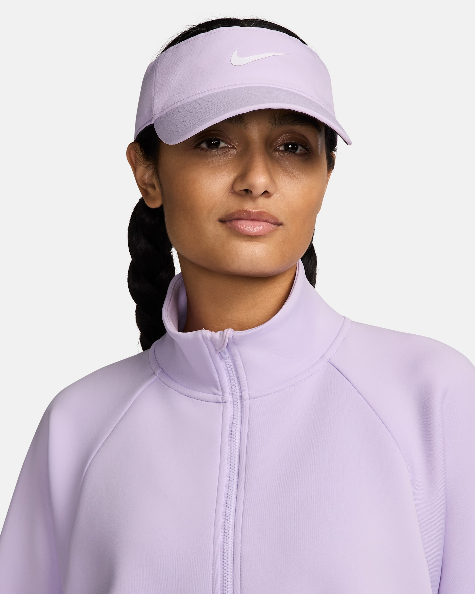 Nike Dri-FIT Ace Swoosh Visor - Lilac Bloom/Anthracite/White
