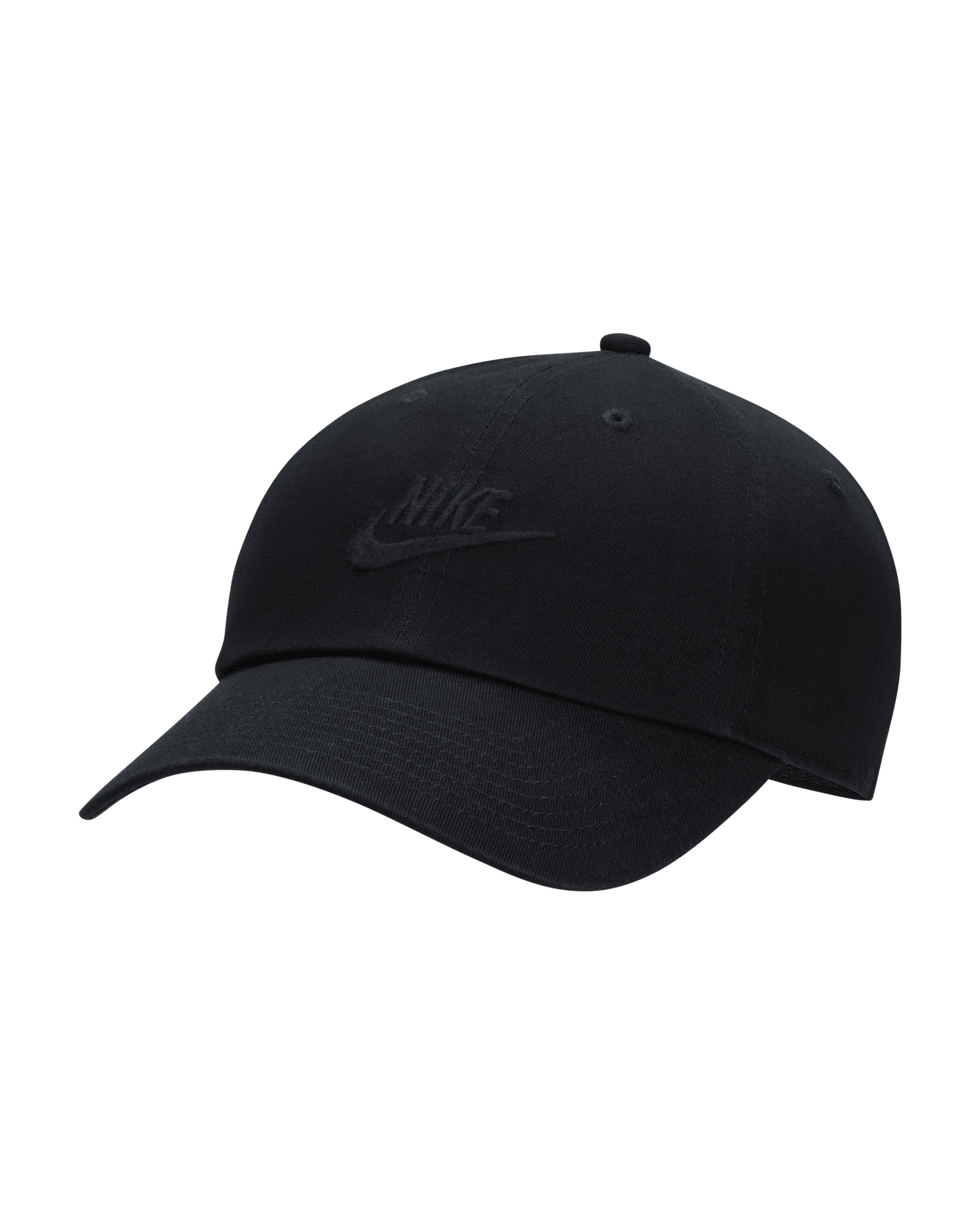 Casquette délavée souple Futura Nike Club pour enfant - Noir/Noir