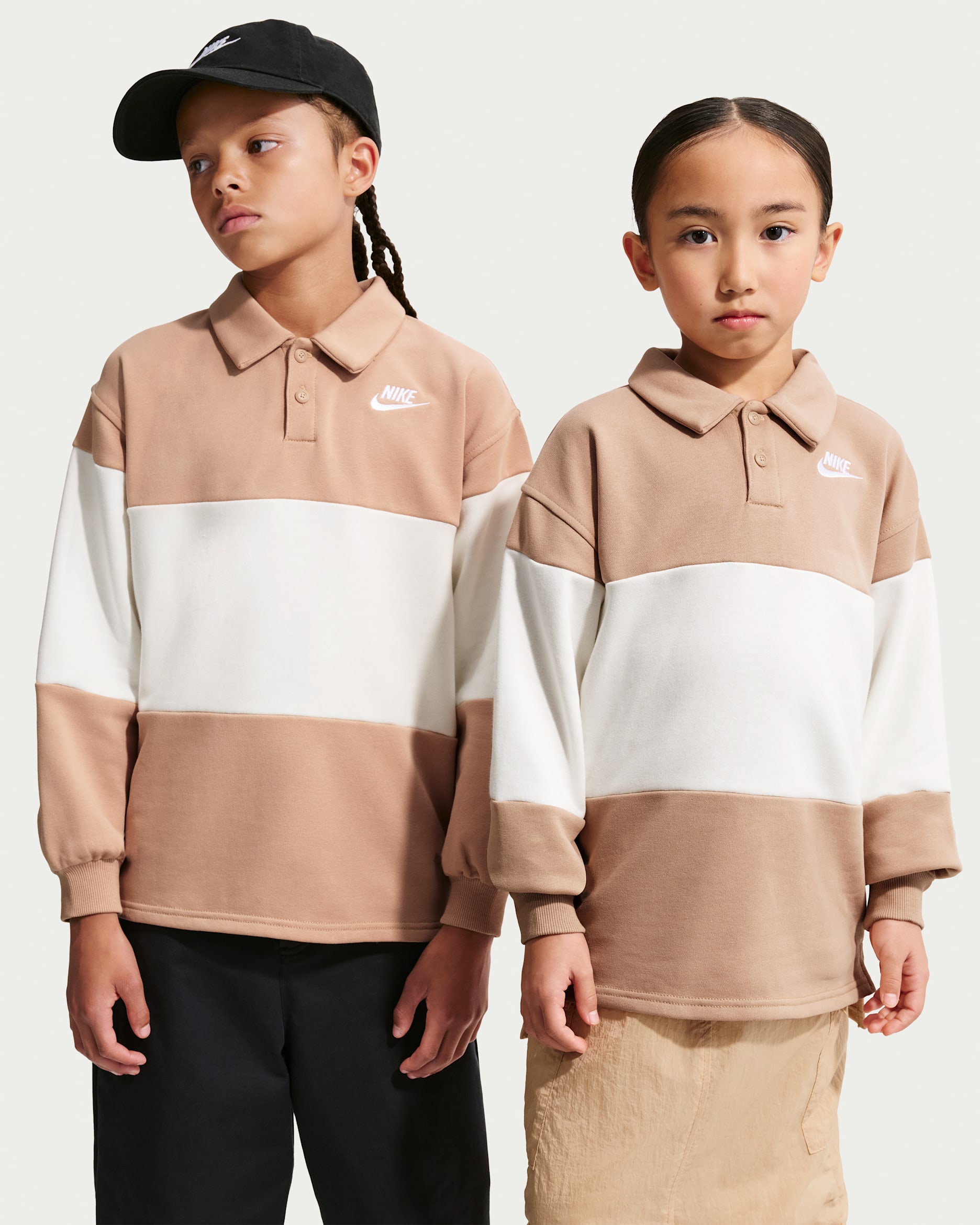 나이키 스포츠웨어 클럽 주니어 프렌치 테리 럭비 - 헴프/세일/화이트/화이트