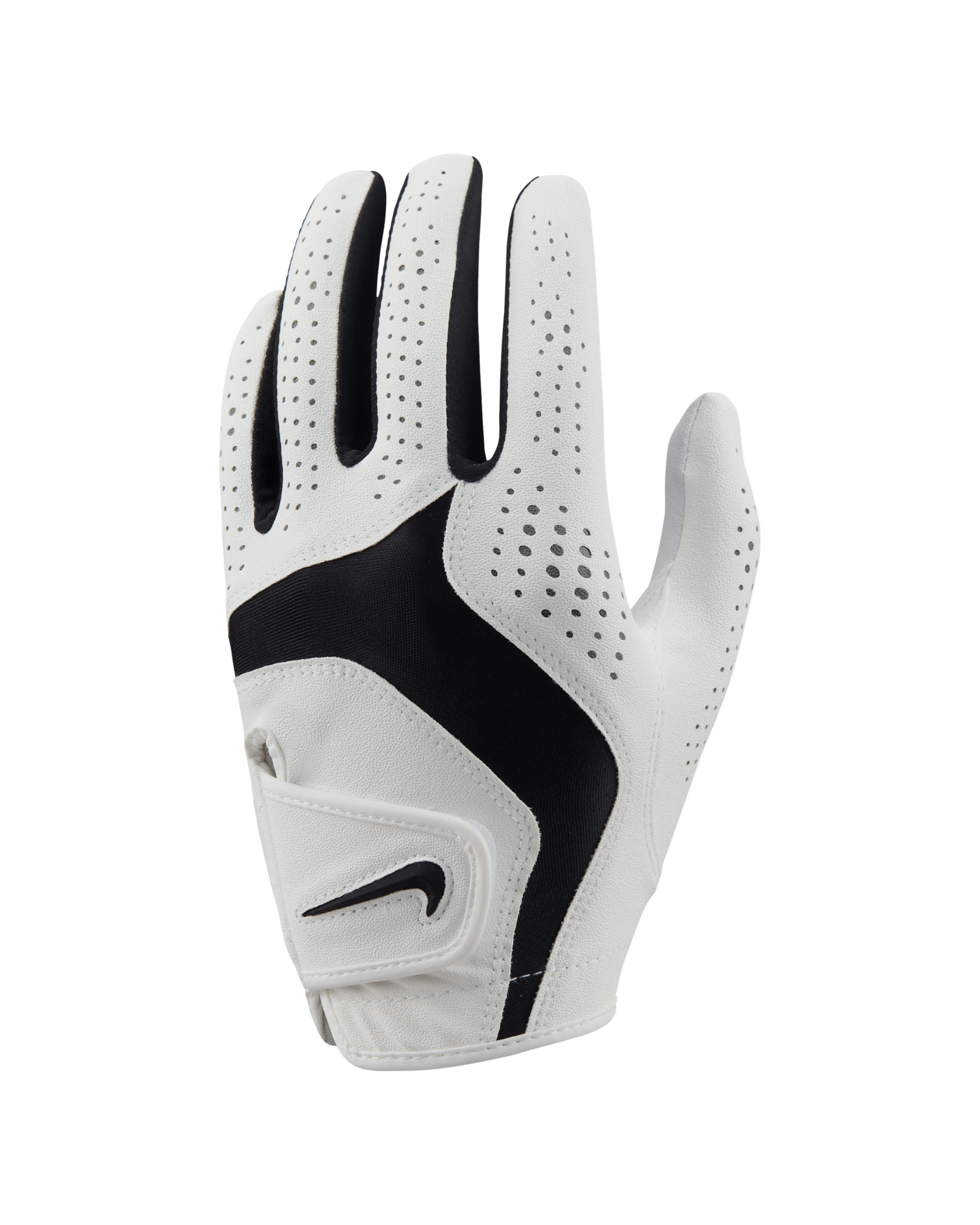나이키 듀라 필 10 여성 골프 글러브(왼손) - 펄 화이트/펄 화이트/블랙