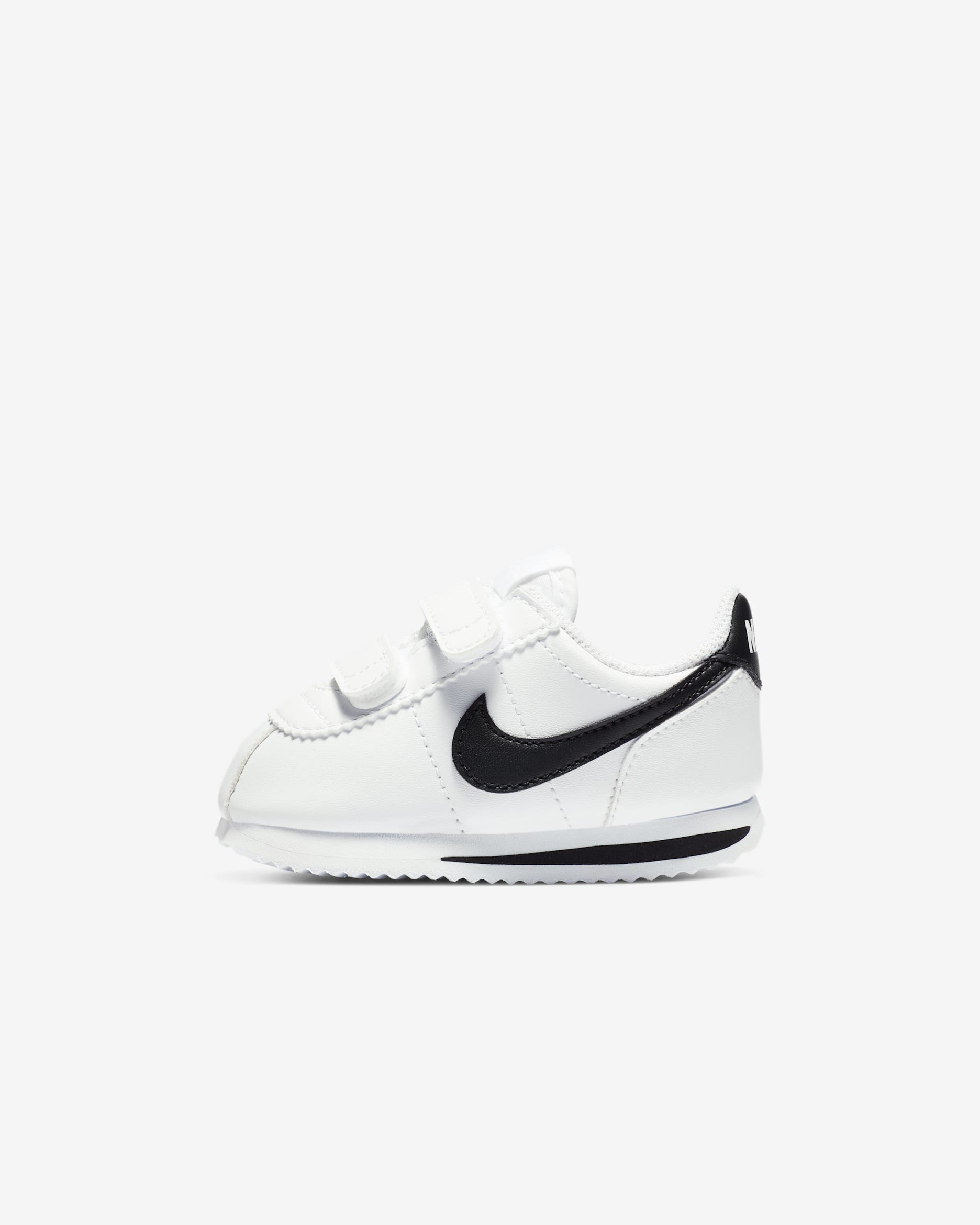 รองเท้าทารก/เด็กวัยหัดเดิน Nike Cortez Basic - ขาว/ดำ