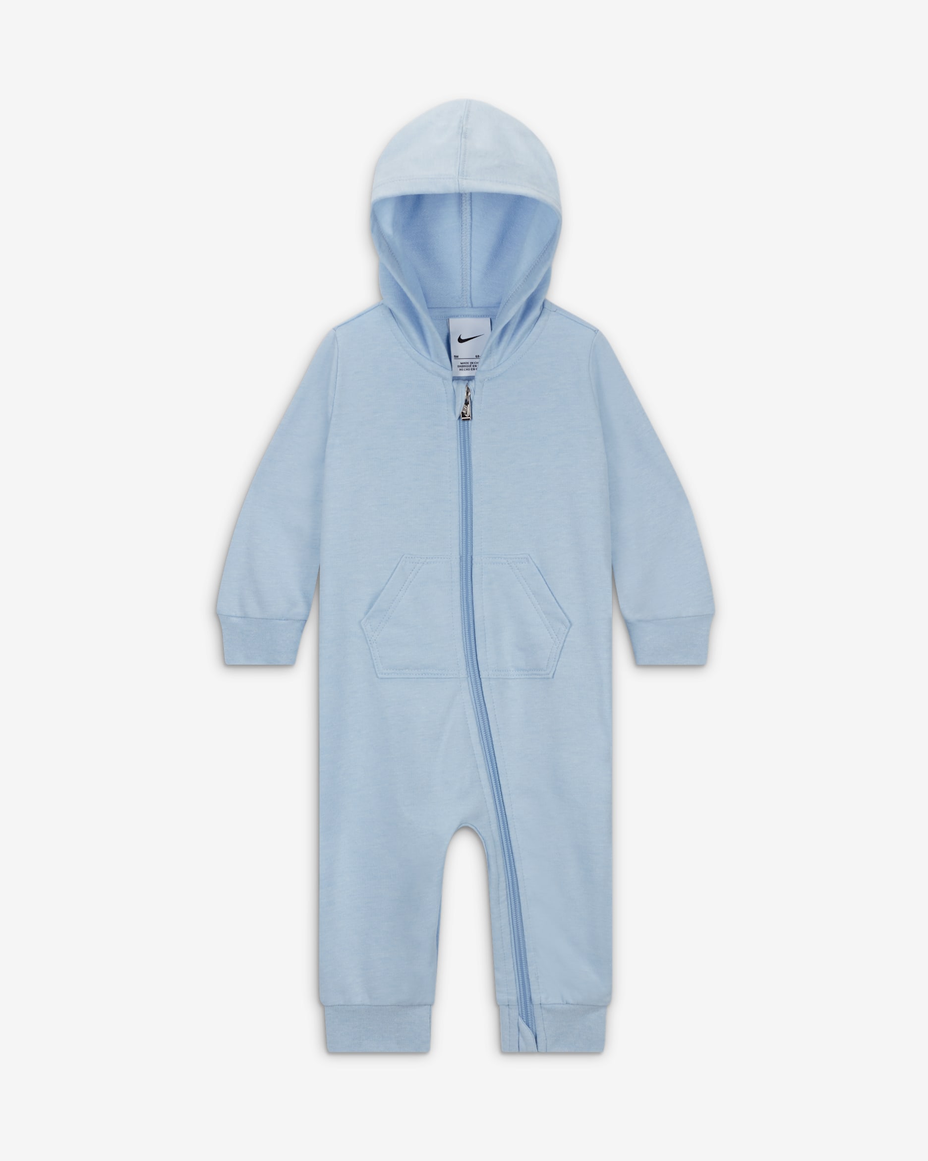 Nike Baby Essentials Baby Hooded Coverall - Cobalt Bliss