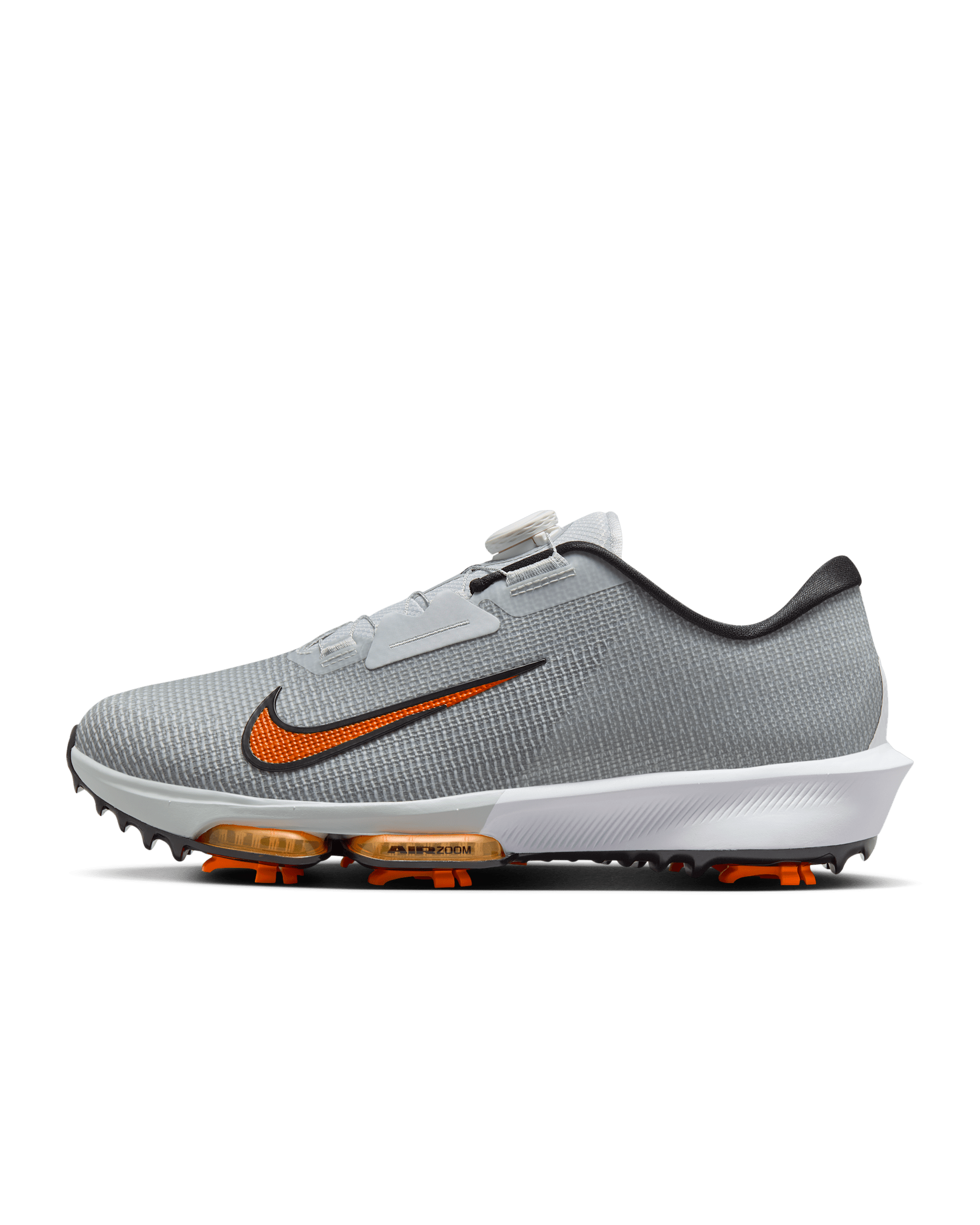 Nike Infinity Tour BOA 2 Golf Shoes (Wide) - Pure Platinum/White/Safety Orange