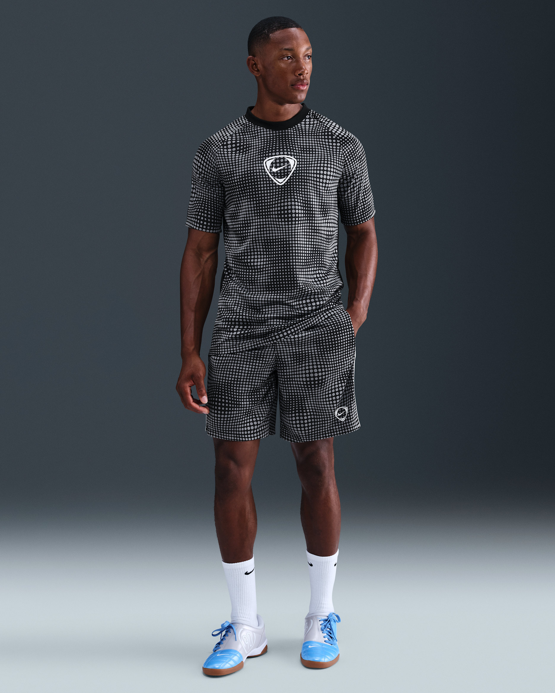 Nike Academy+ Pantalons curts de futbol Dri-FIT - Home - Negre/Negre/Blanc/Blanc