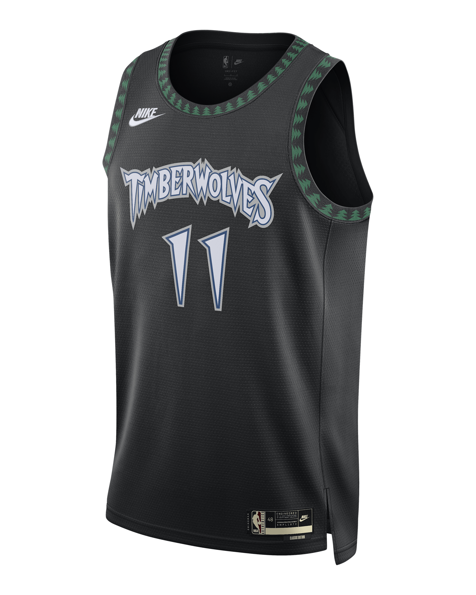 Minnesota Timberwolves 2025/26 Hardwood Classics Men's Nike Dri-FIT NBA Swingman Jersey - Black
