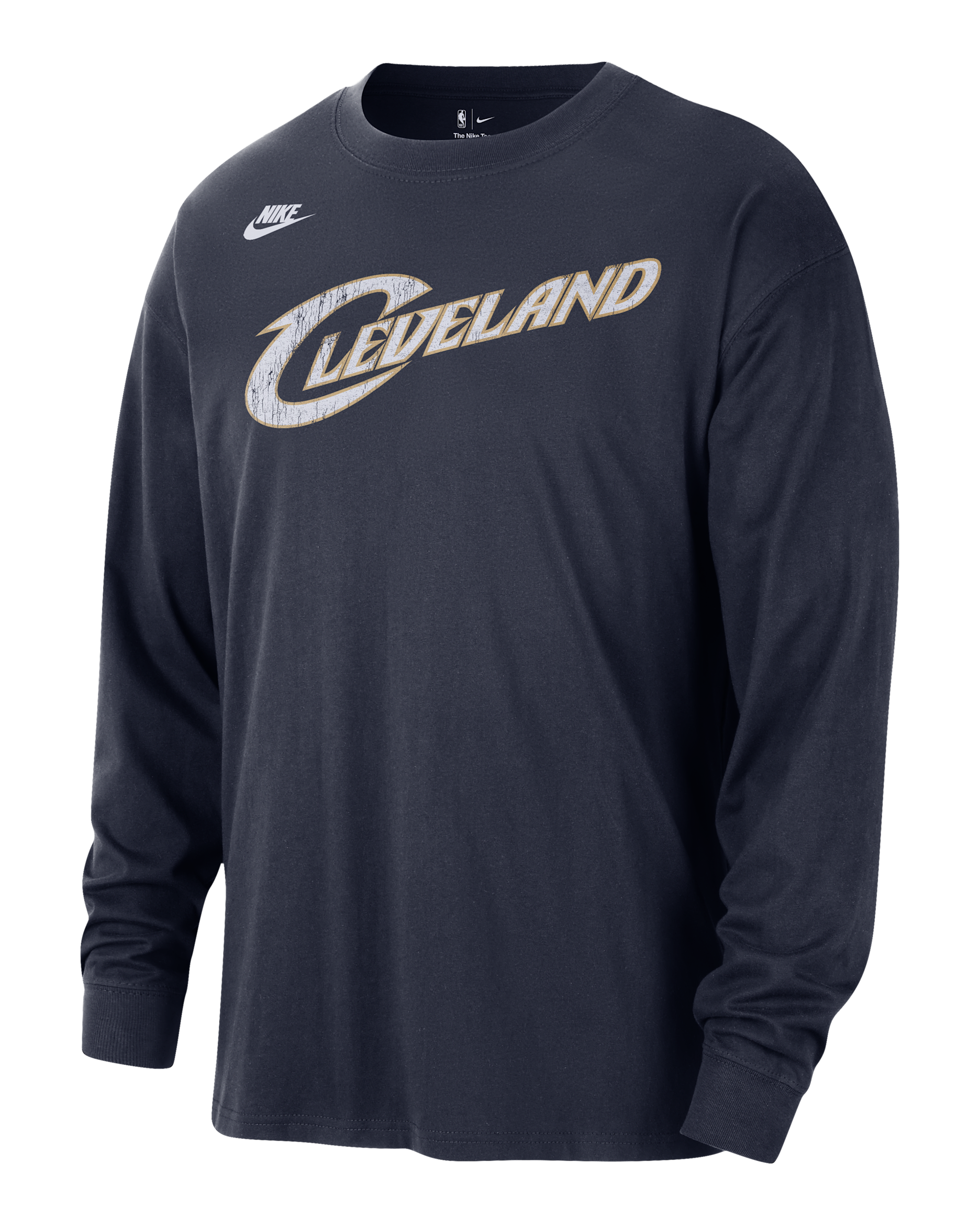 Cleveland Cavaliers Hardwood Classic Essential Men's Nike NBA Long-Sleeve T-Shirt - College Navy