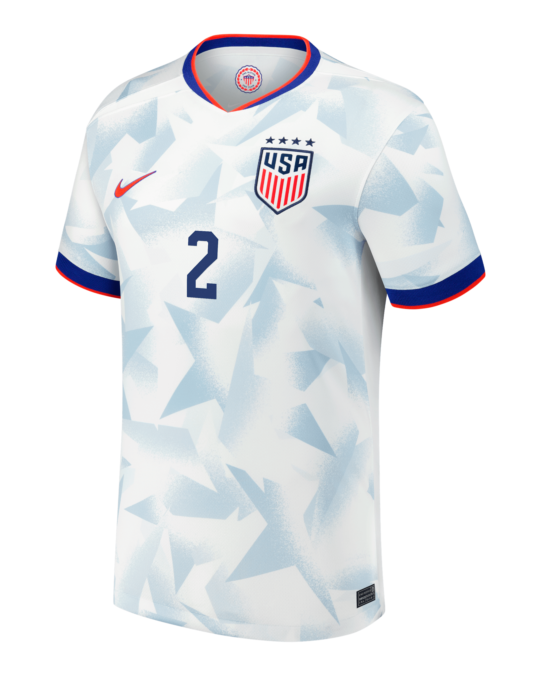 Jersey de futbol Nike Dri-FIT de la selección nacional de futbol femenino de Estados Unidos local 2025 Stadium Trinity Rodman para hombre - Blanco