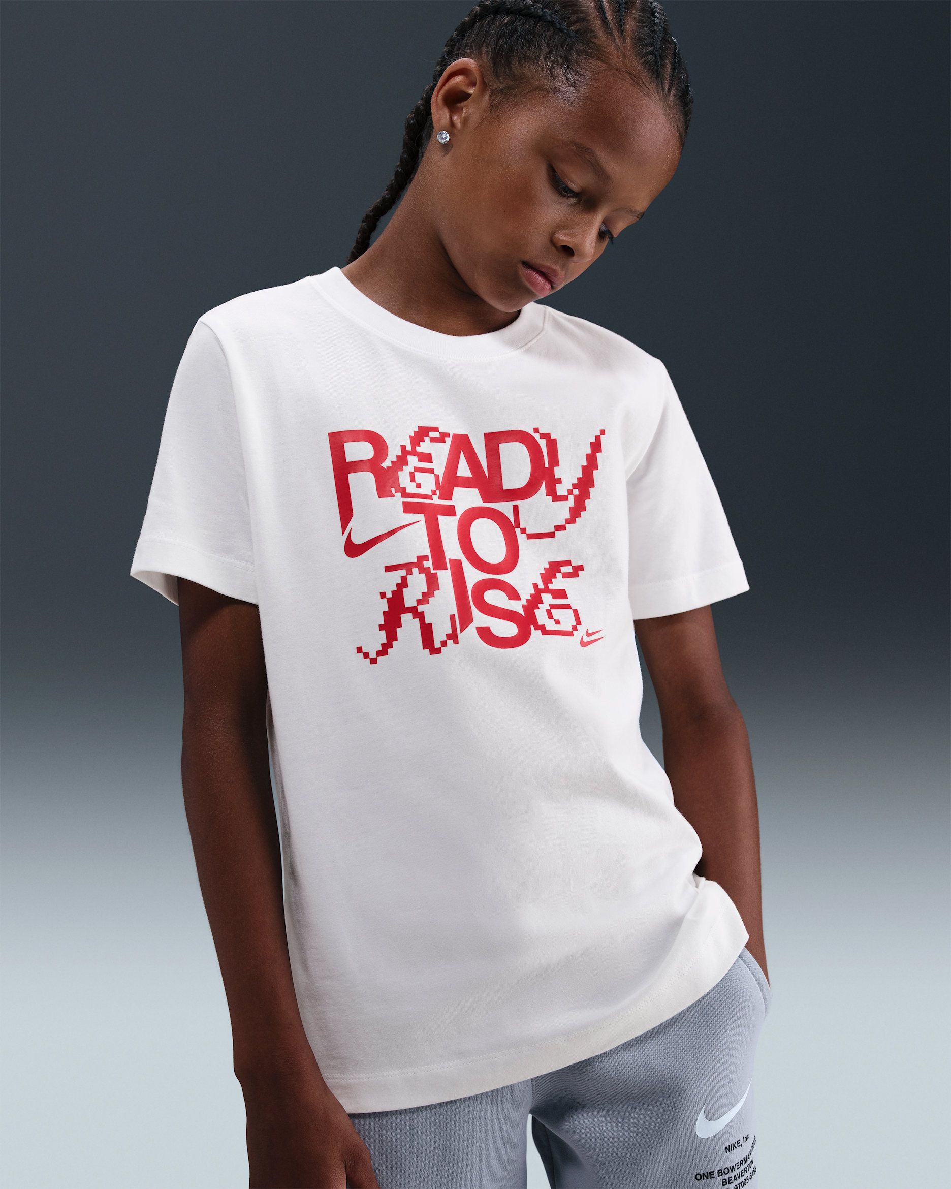 Nike Sportswear Big Kids' T-Shirt - White