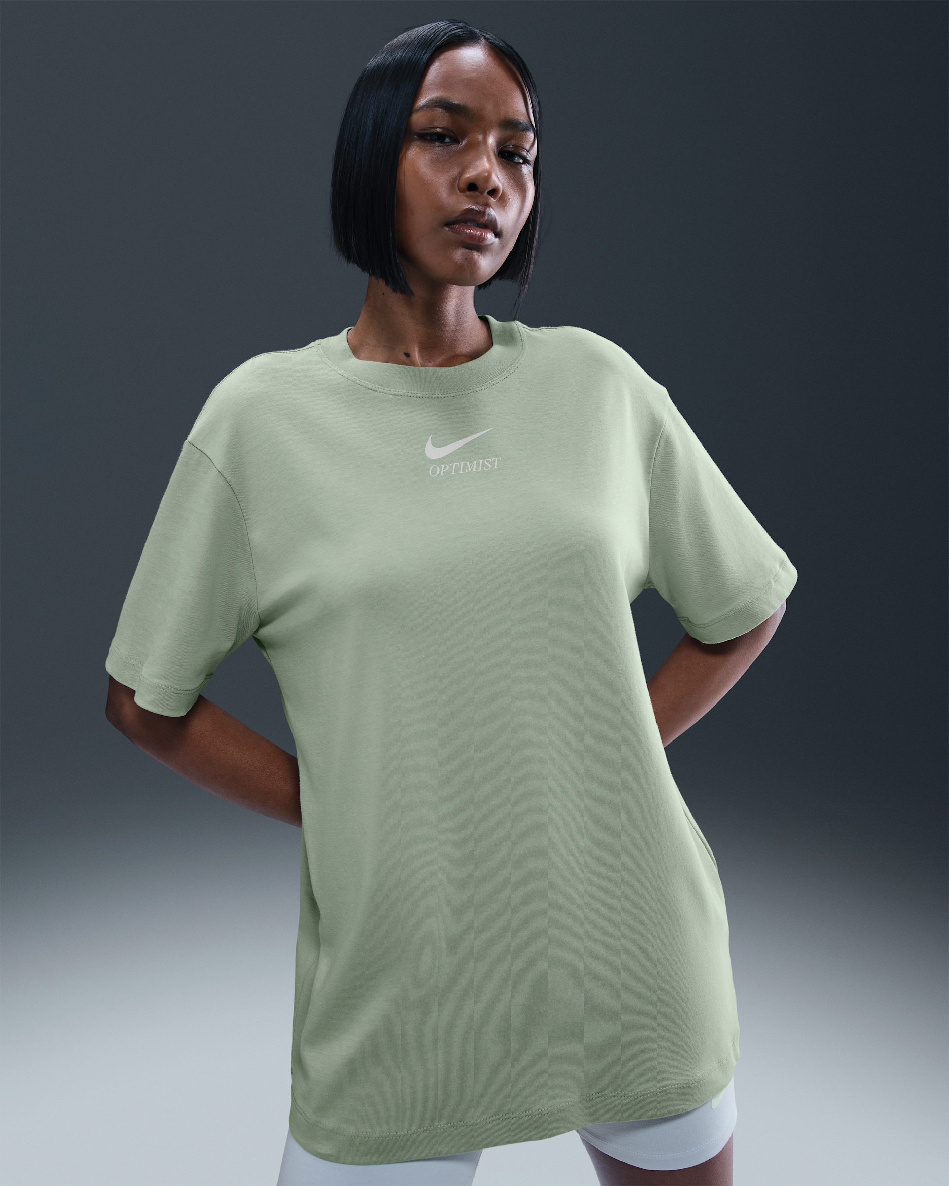 Nike Sportswear Women's T-Shirt - Jade Horizon/Coconut Milk