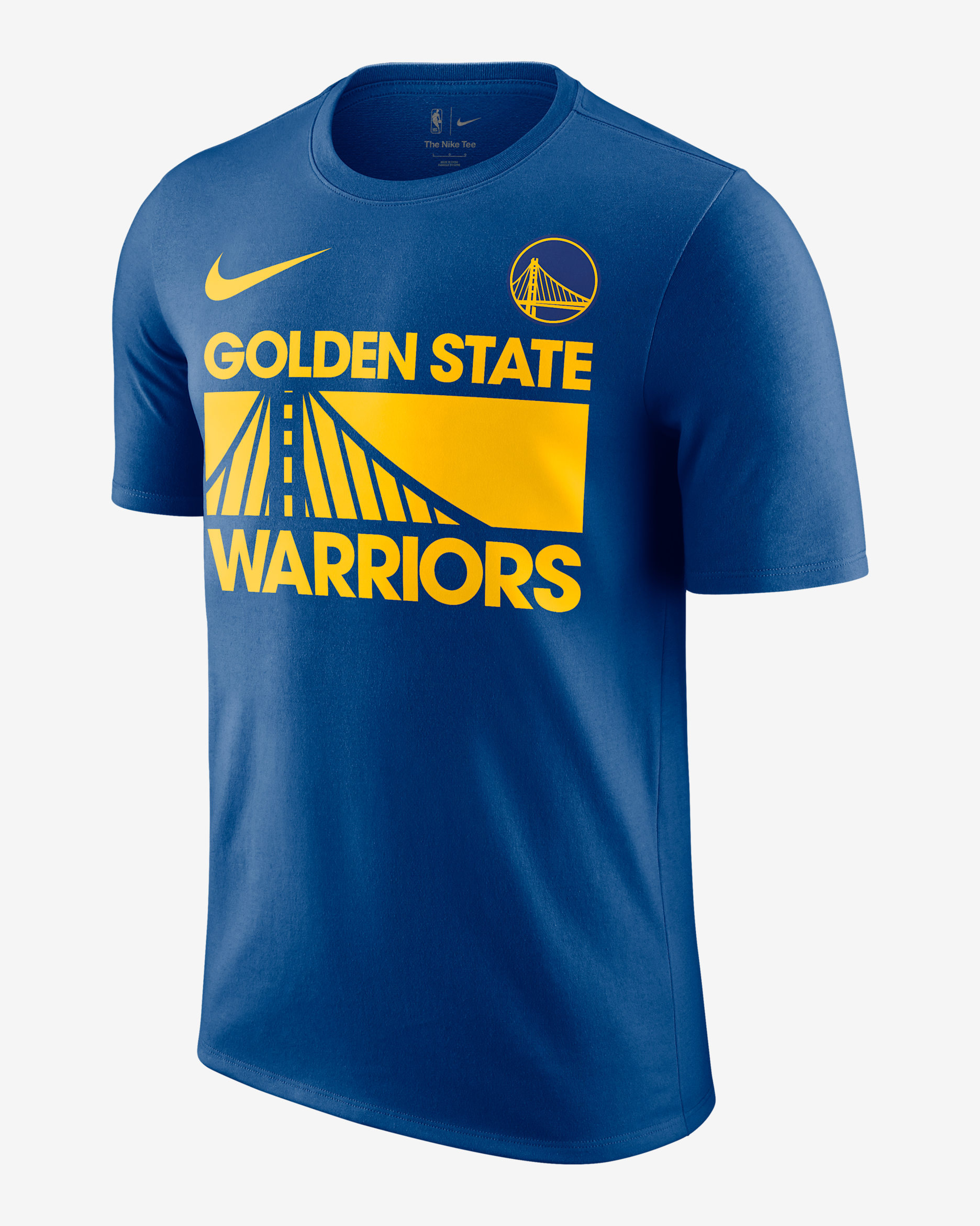 Golden State Warriors Courtside Men's Nike NBA T-Shirt - Rush Blue